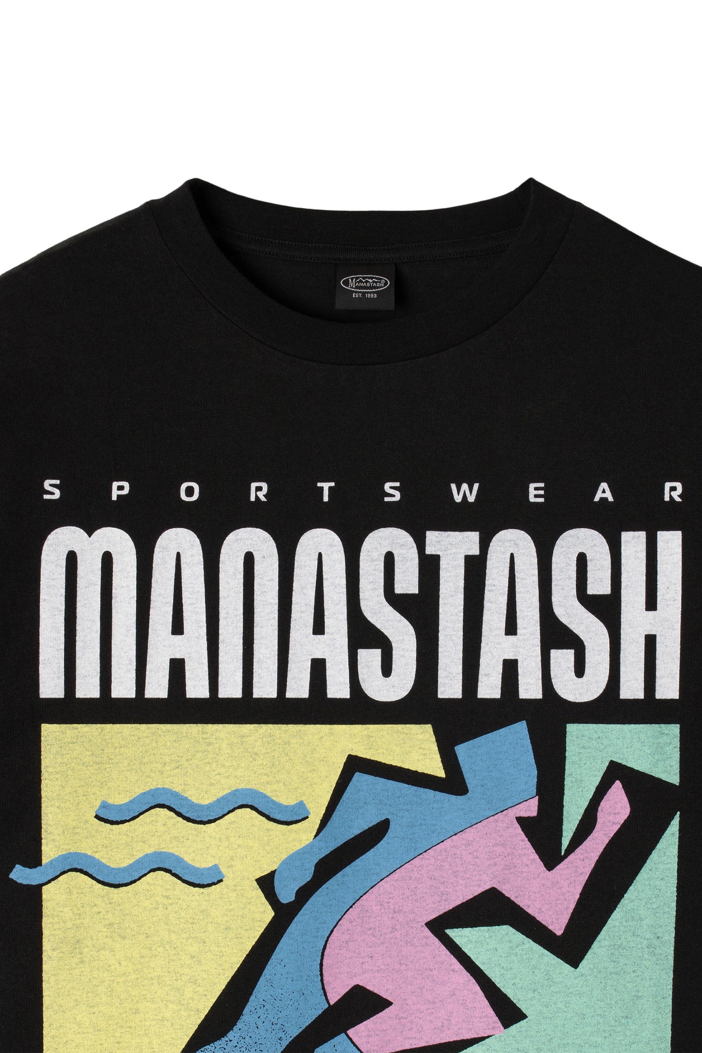 Re:Ctn L/S Tee T&F (Black)