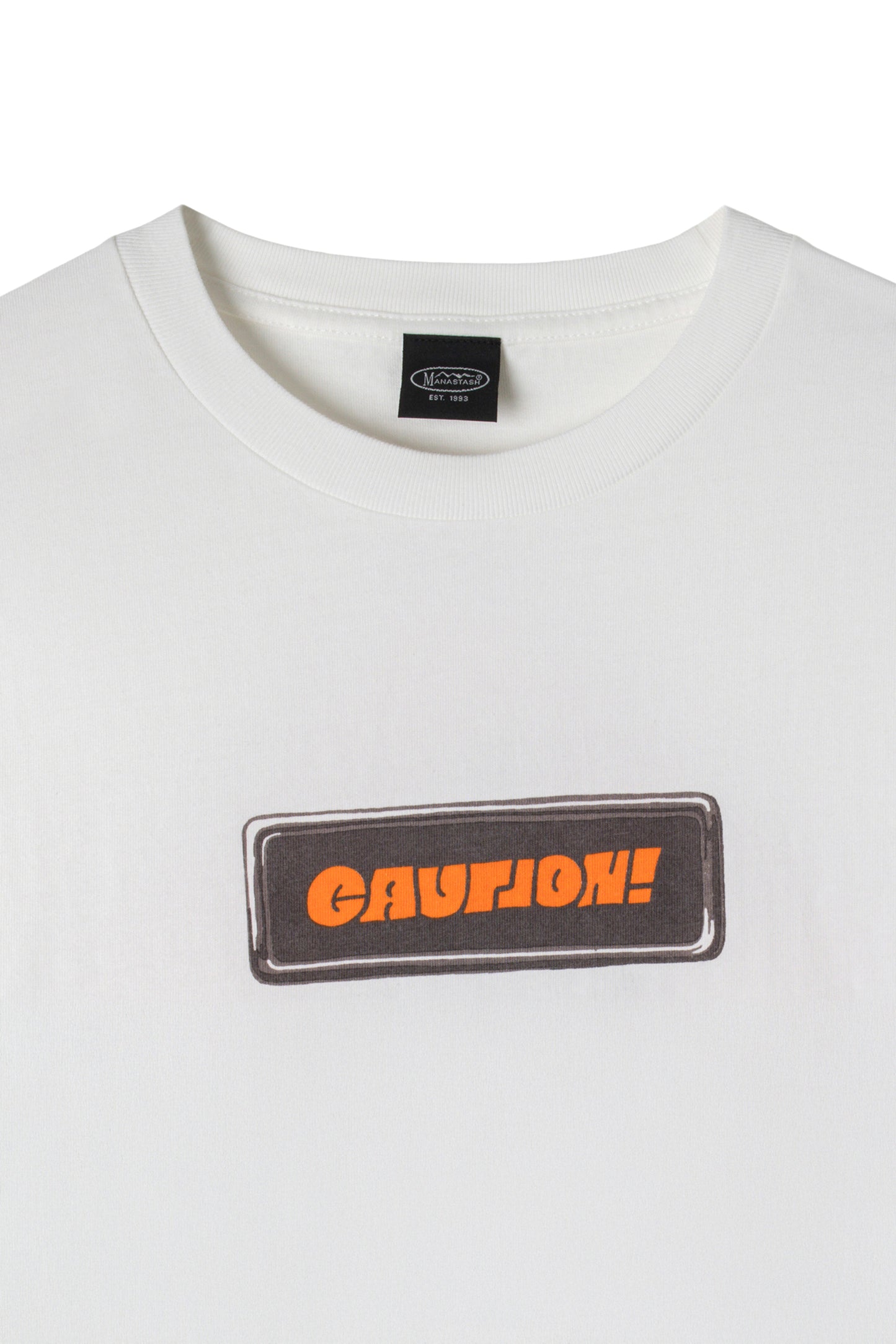 Pumice Tee Caution! (White)