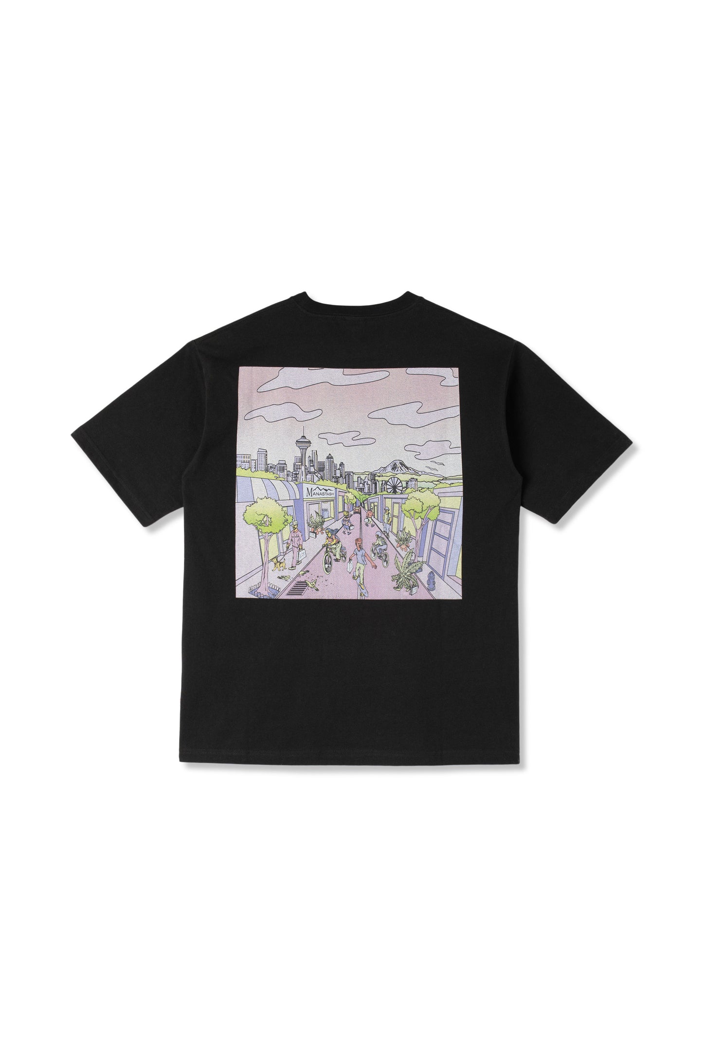 Re:Ctn Tee Dt Seattle (Black)