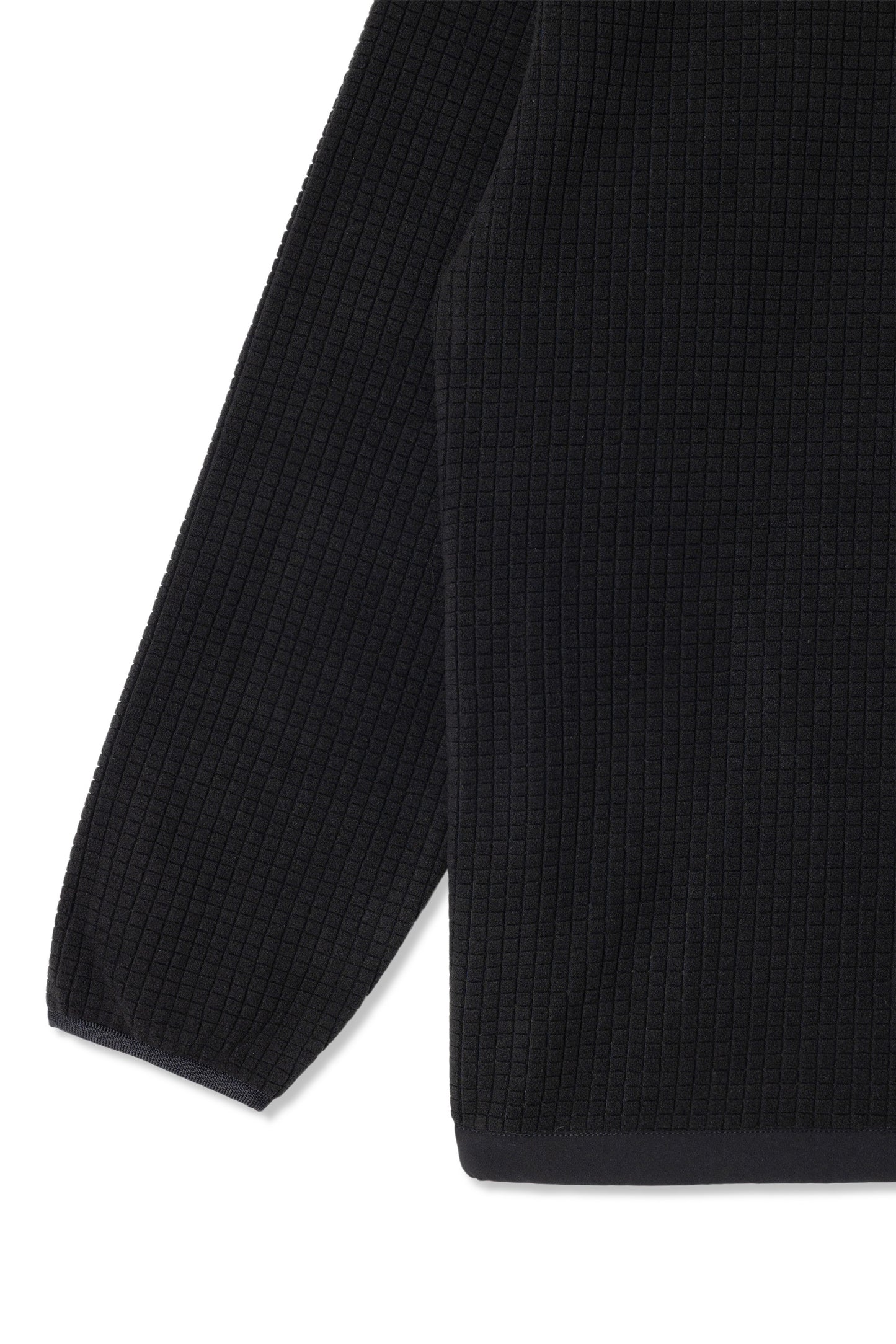 Grid Fleece Crew (Black)