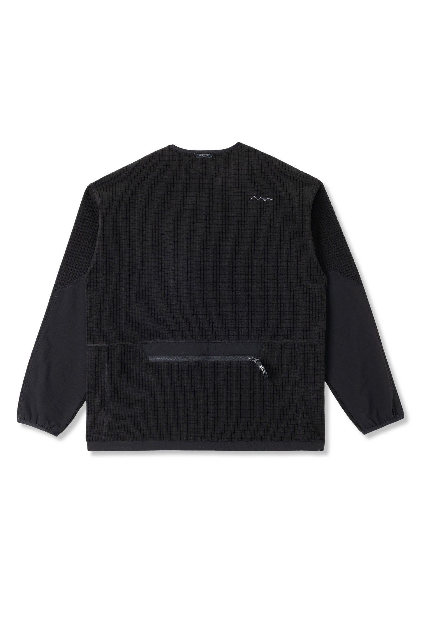 Grid Fleece Crew (Black)