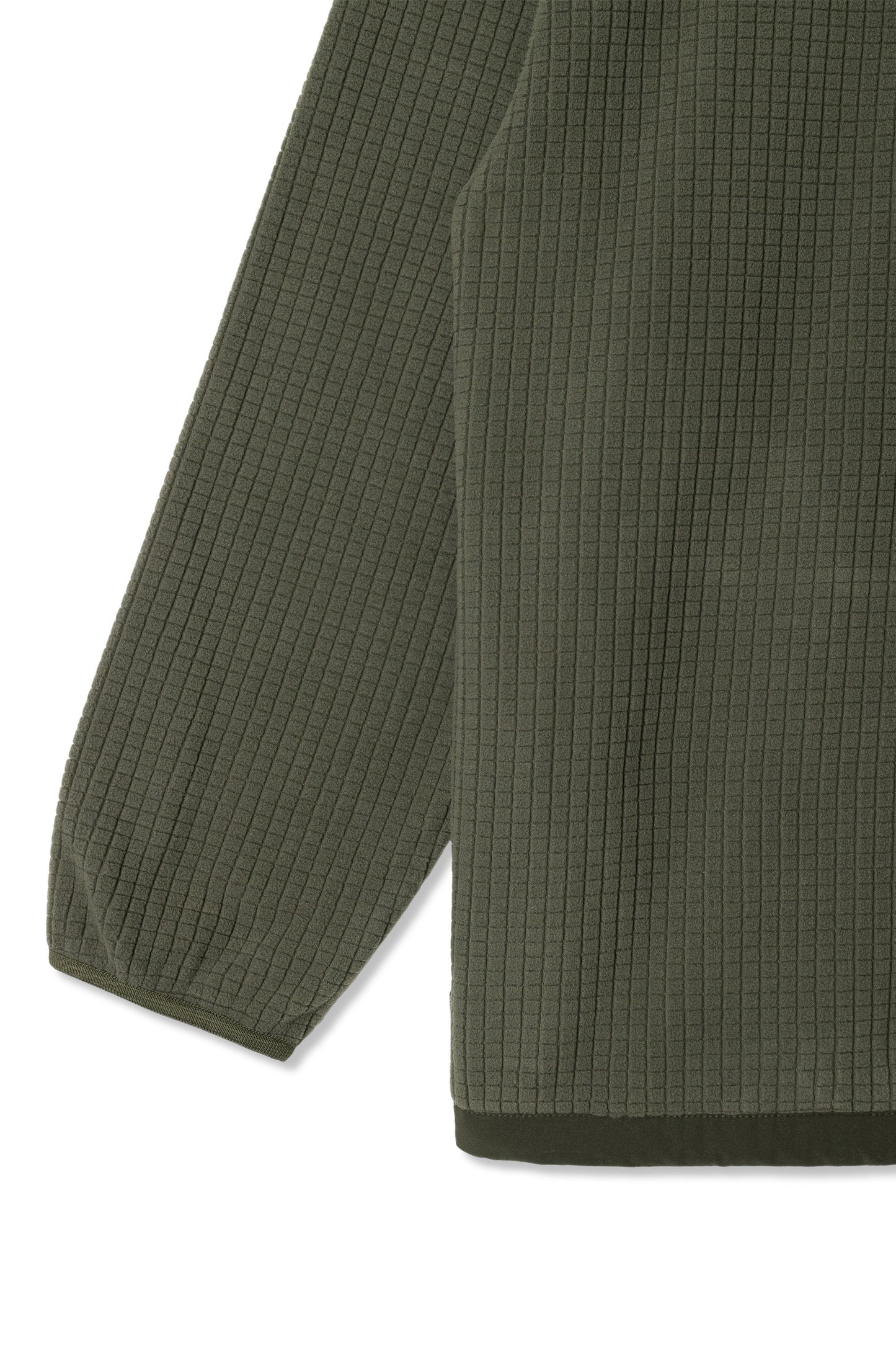 Grid Fleece Crew (Olive)
