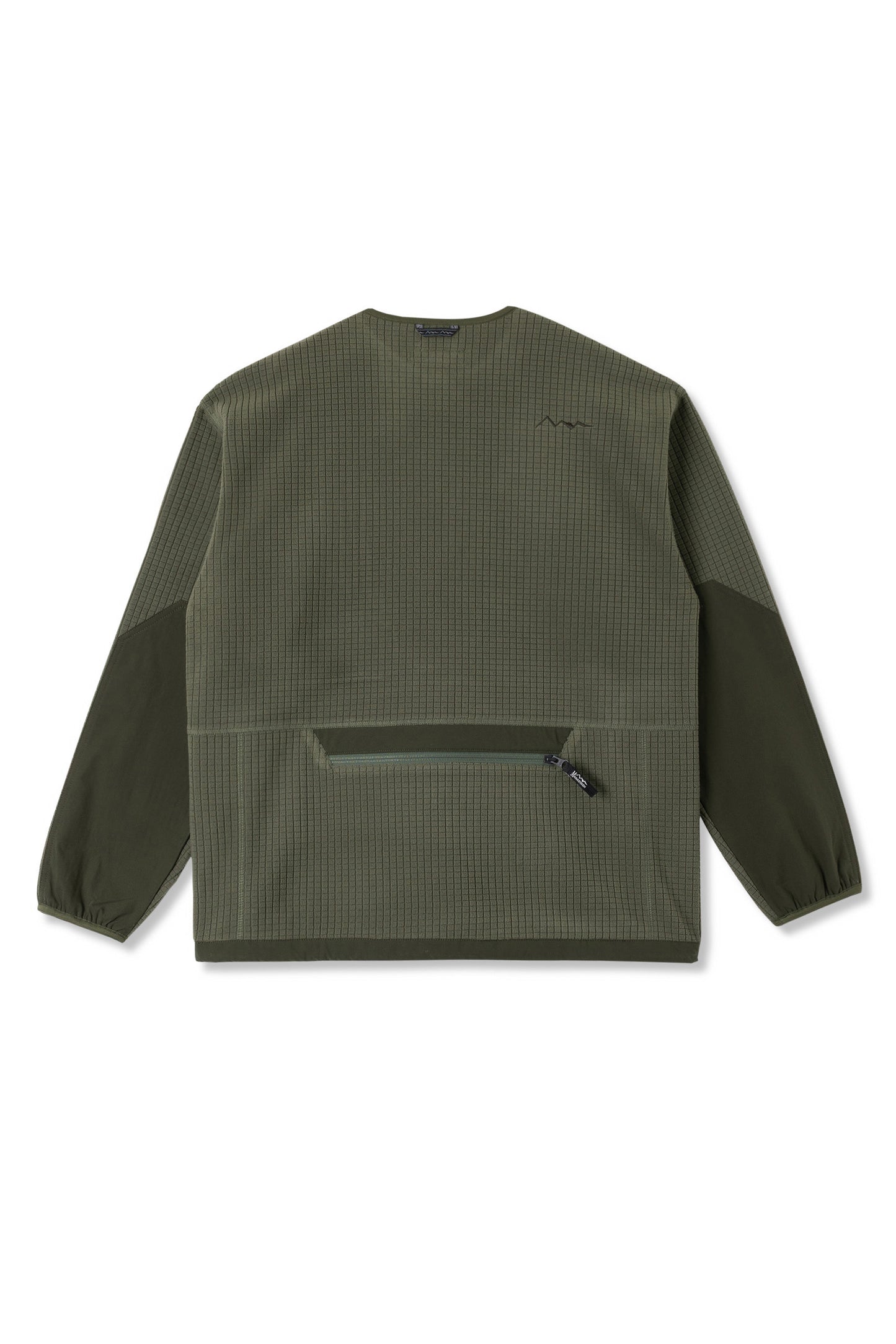 Grid Fleece Crew (Olive)
