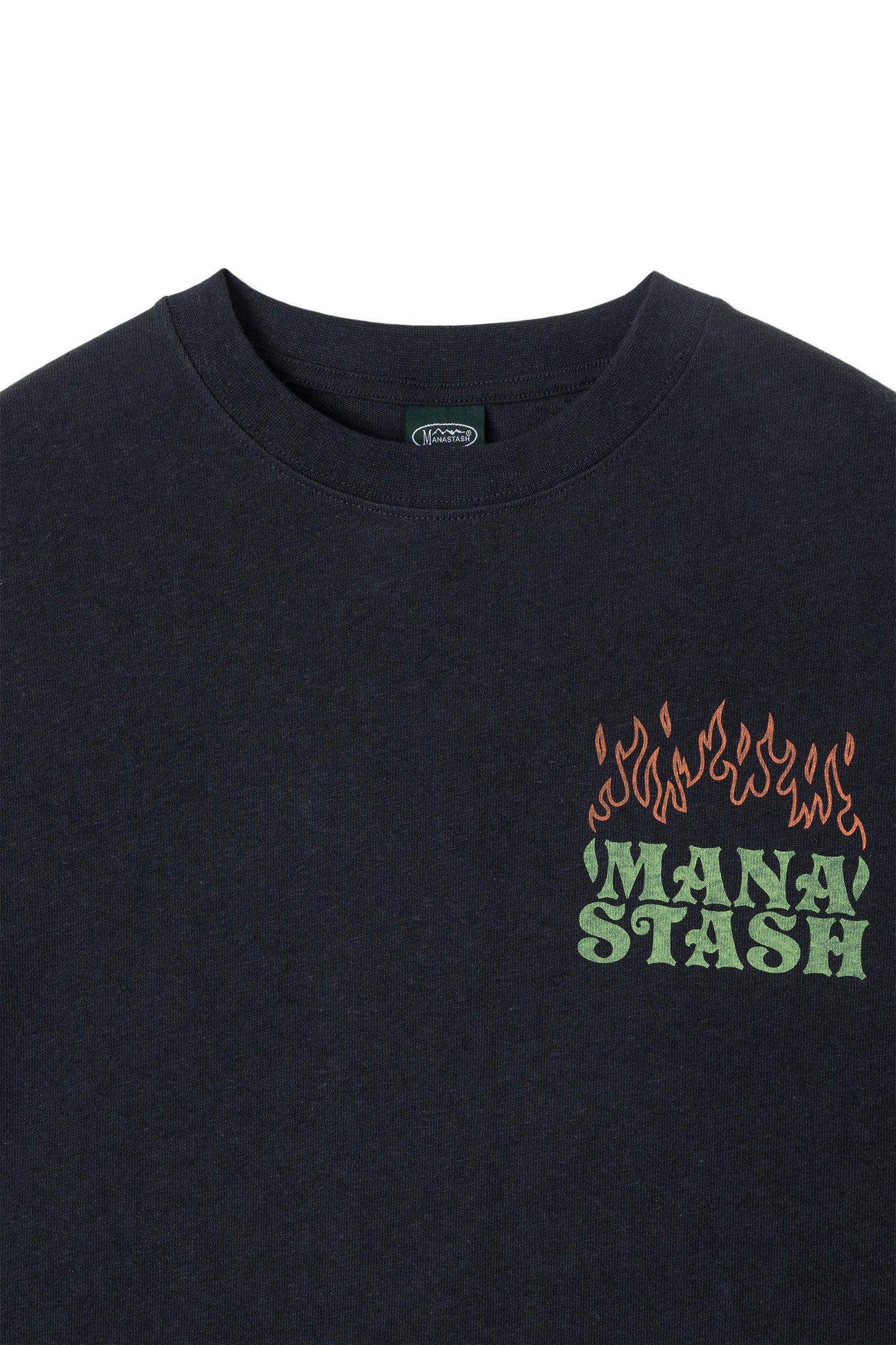 Hemp Long Sleeve Tee Lay A Fire (Black)