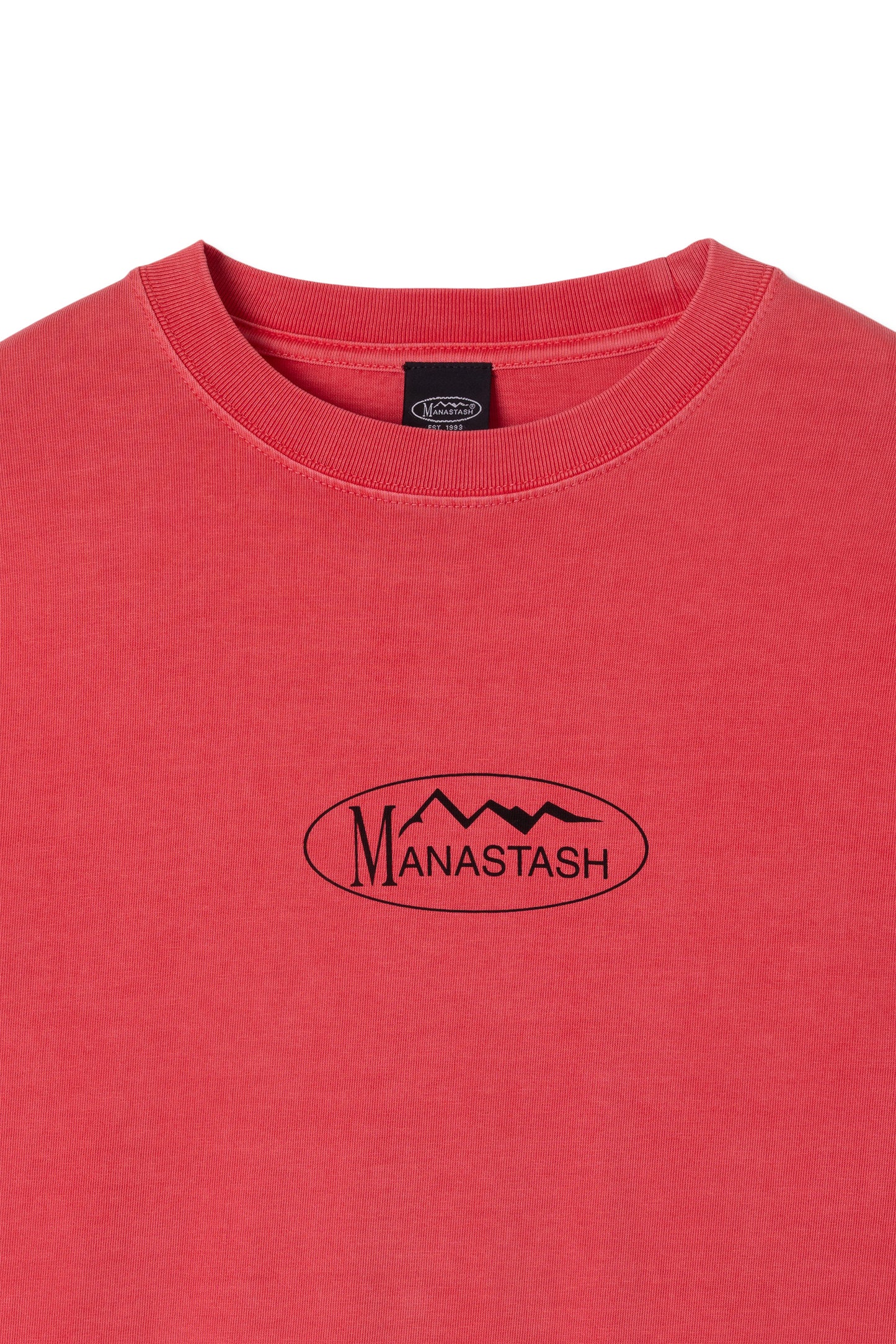Pumice Long Sleeve Tee Metallic Logo (Red)