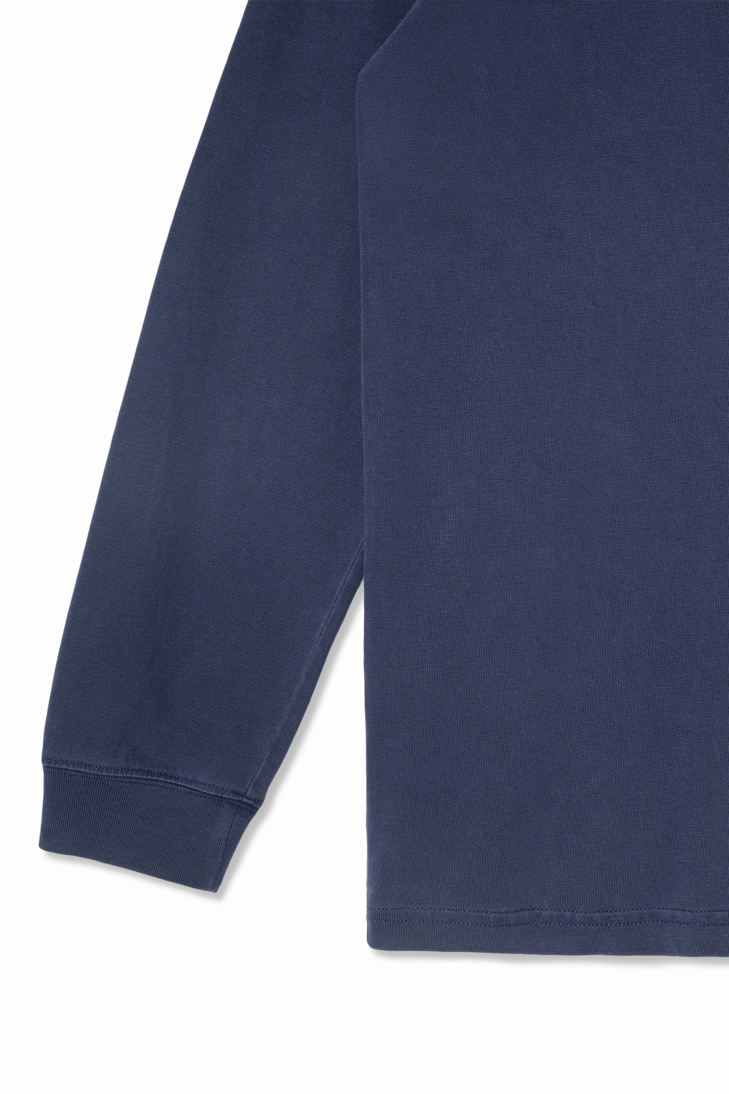 Pumice Long Sleeve Tee Metallic Logo (Navy)