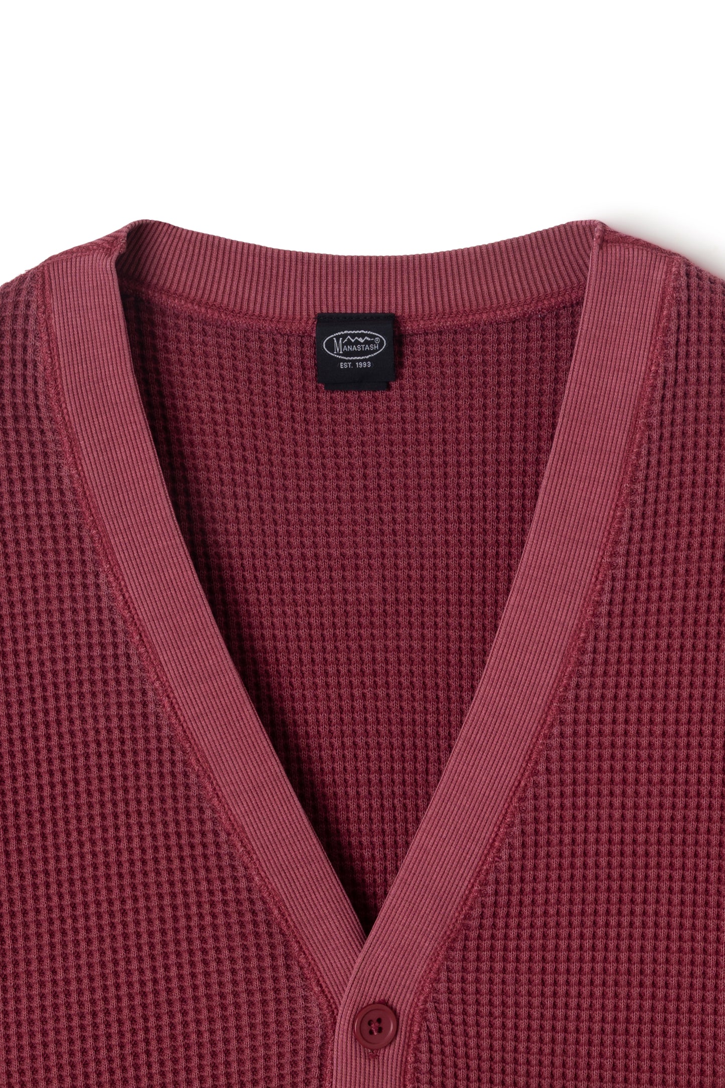 Heavy Snug Thermal Cardigan (Wine)