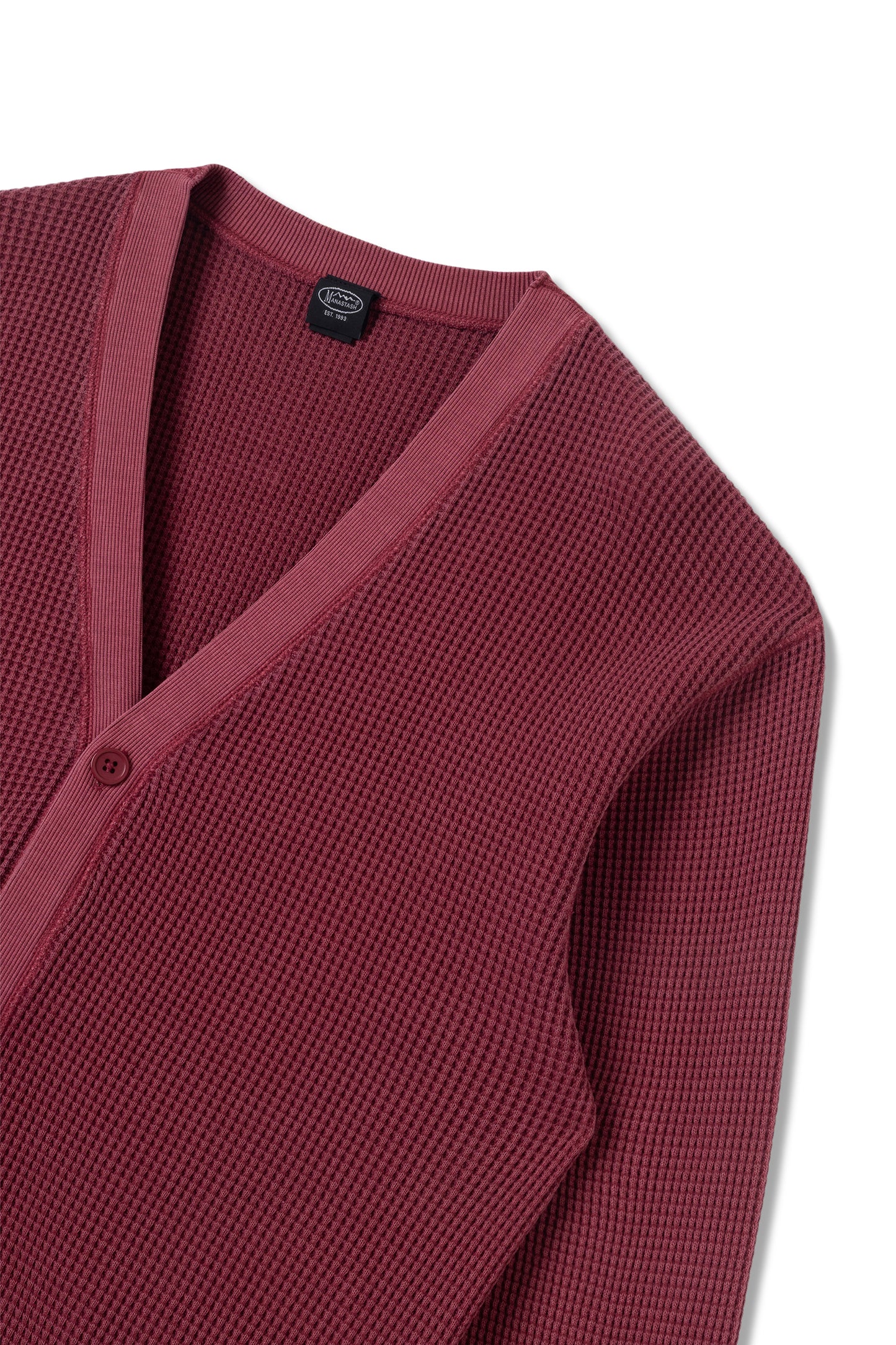 Heavy Snug Thermal Cardigan (Wine)