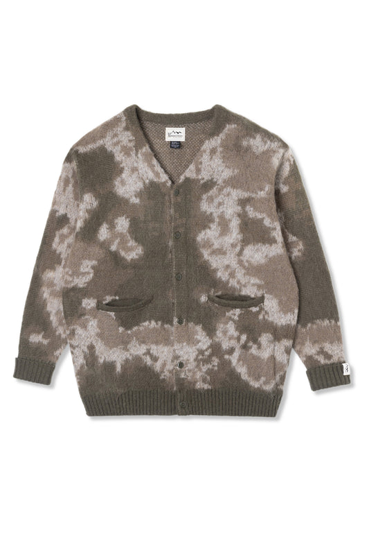 Blurry Jaquard Cardigan (Grey)