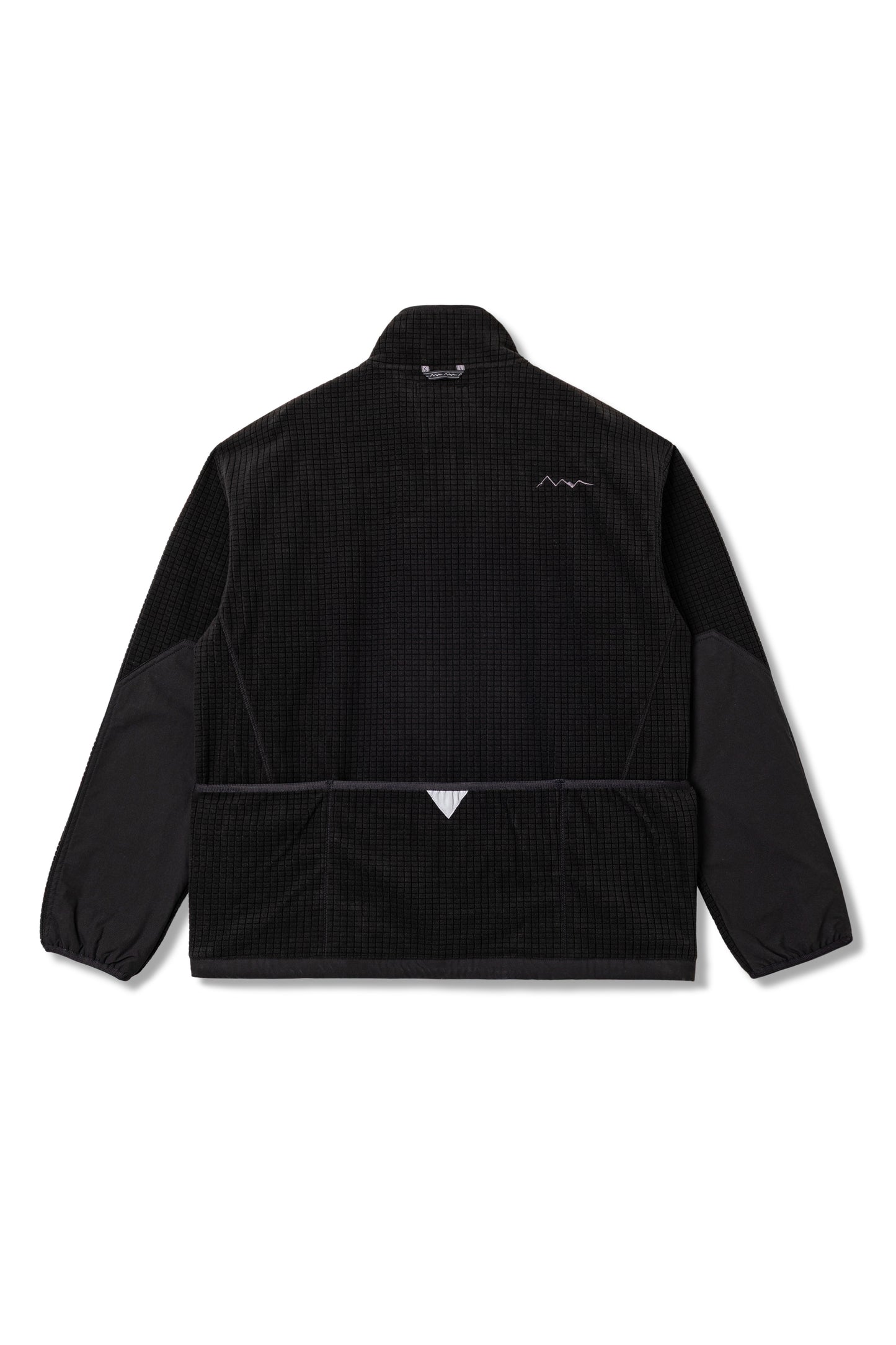 Grid Fleece Zip Jacket (Black)