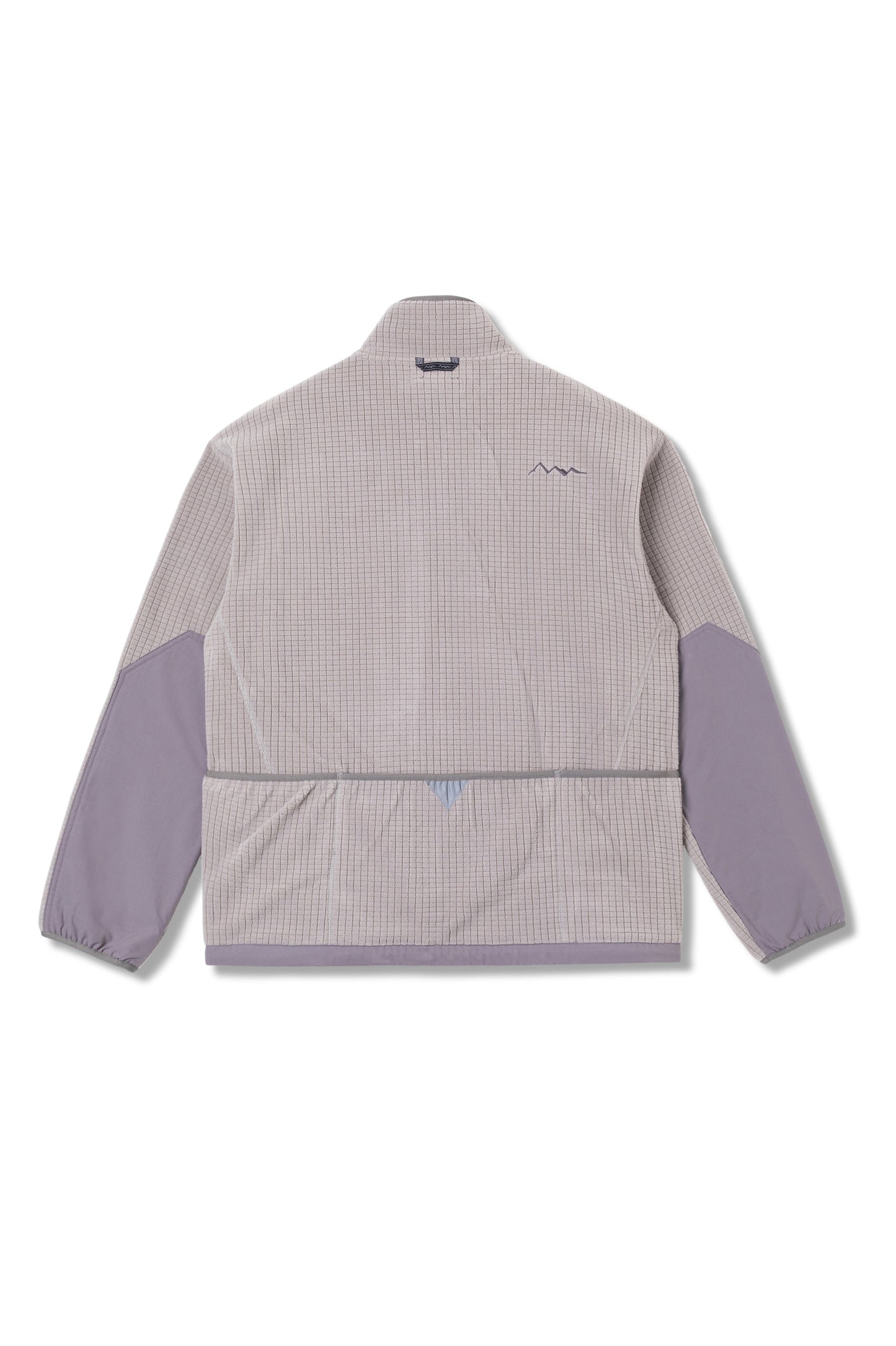 Grid Fleece Zip Jacket (Grey)