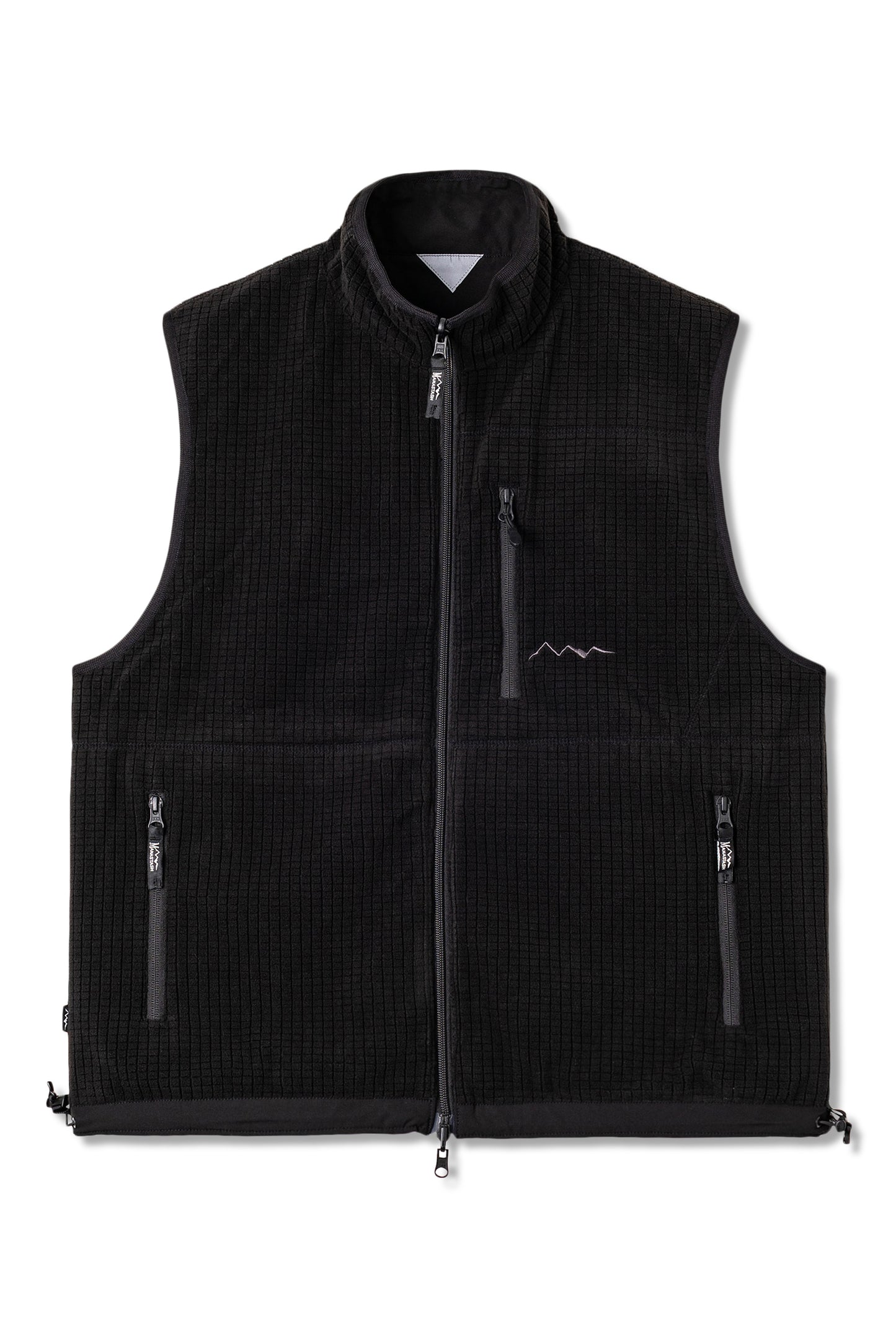Grid Fleece Vest (Black)