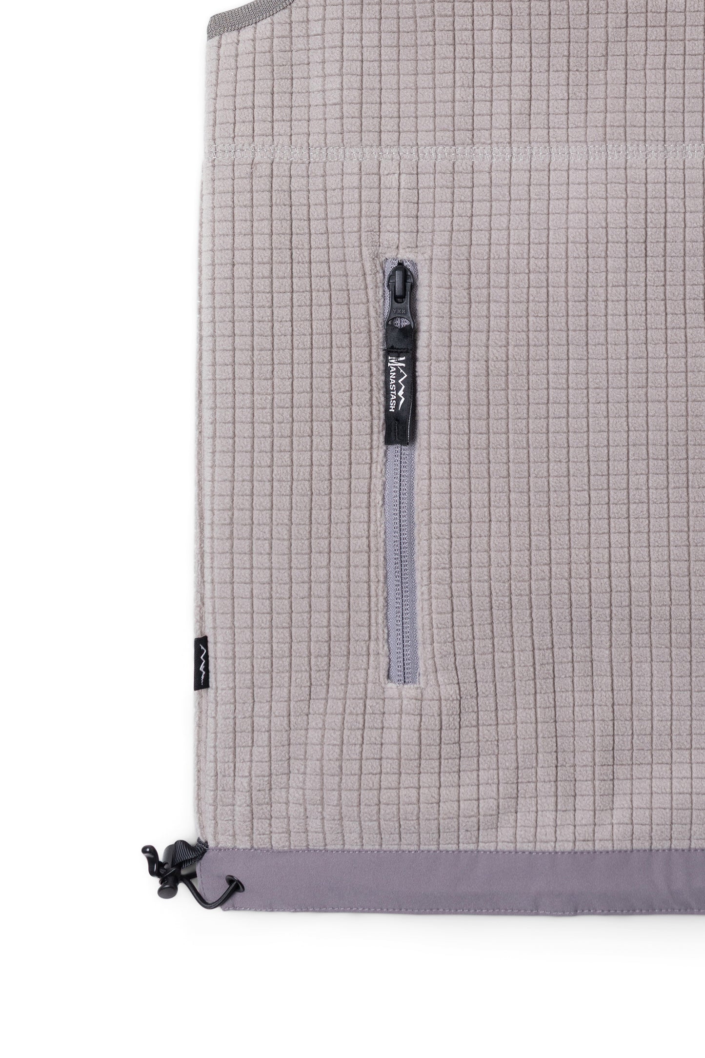 Grid Fleece Vest (Grey)