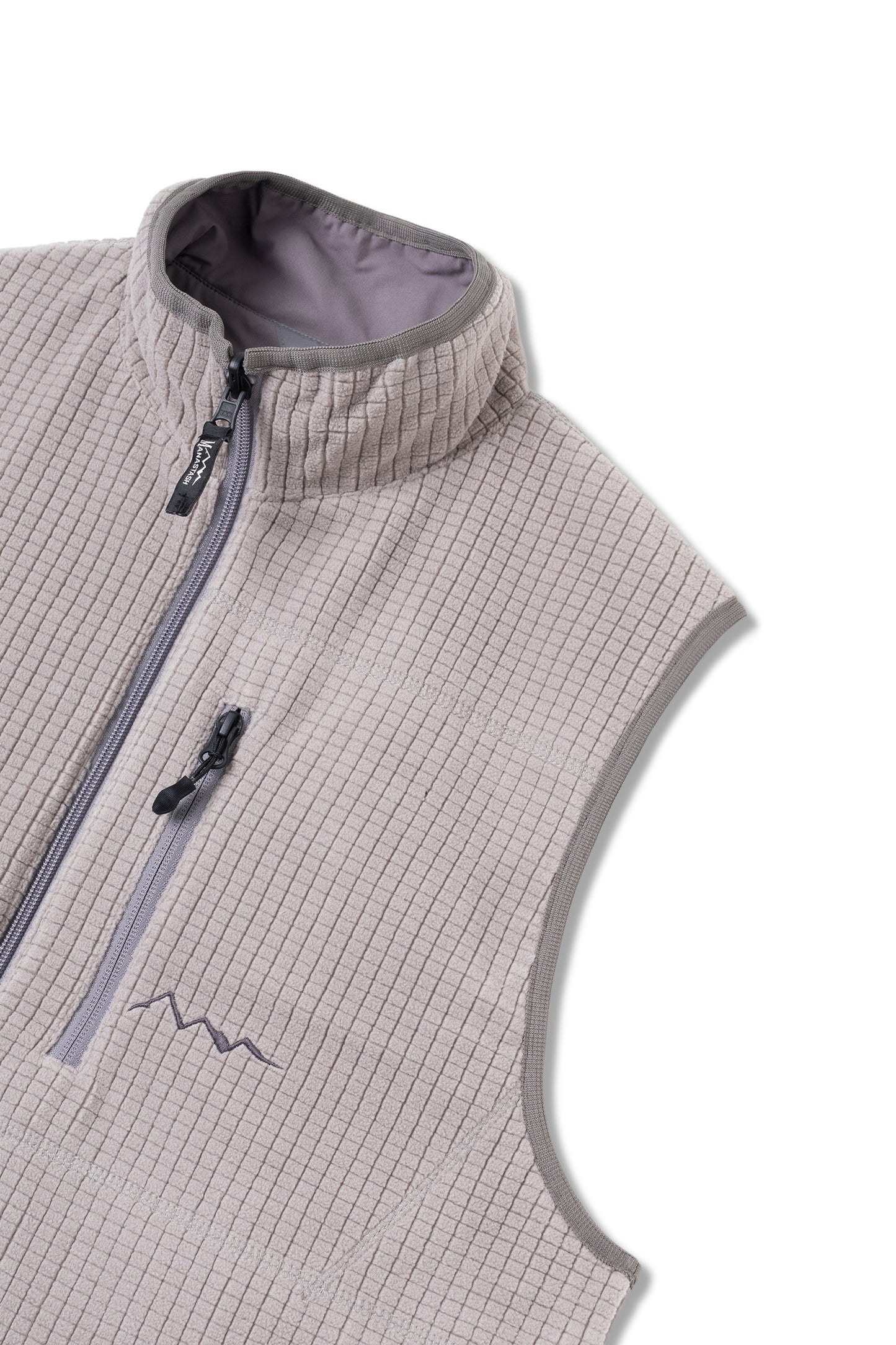 Grid Fleece Vest (Grey)