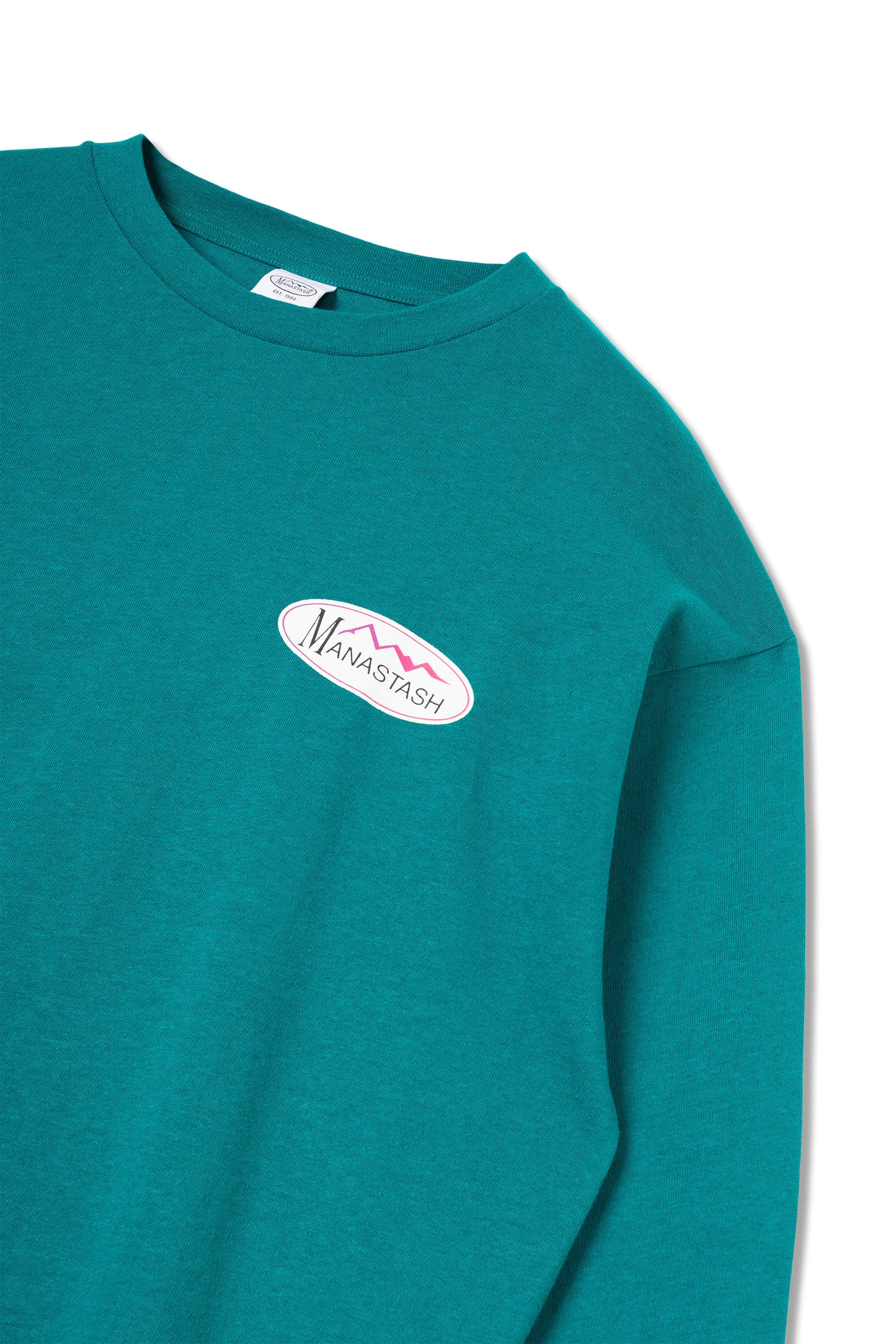 Hemp L/S Tee Original Logo (Ever Green)