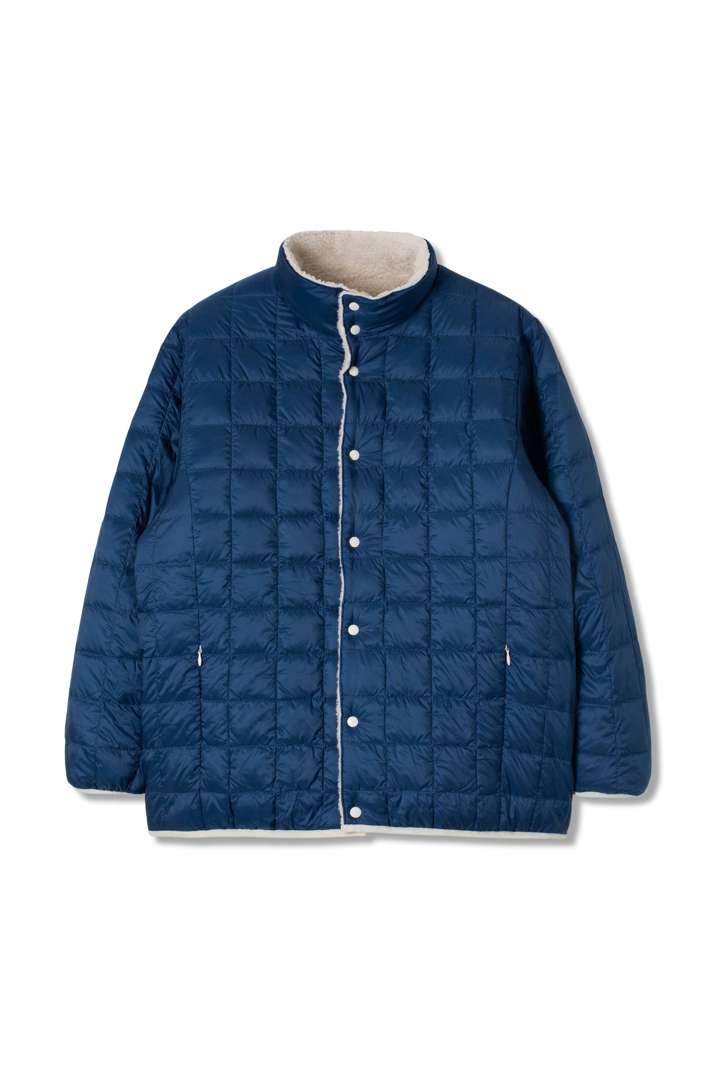 Taion Down Jacket - White/Navy
