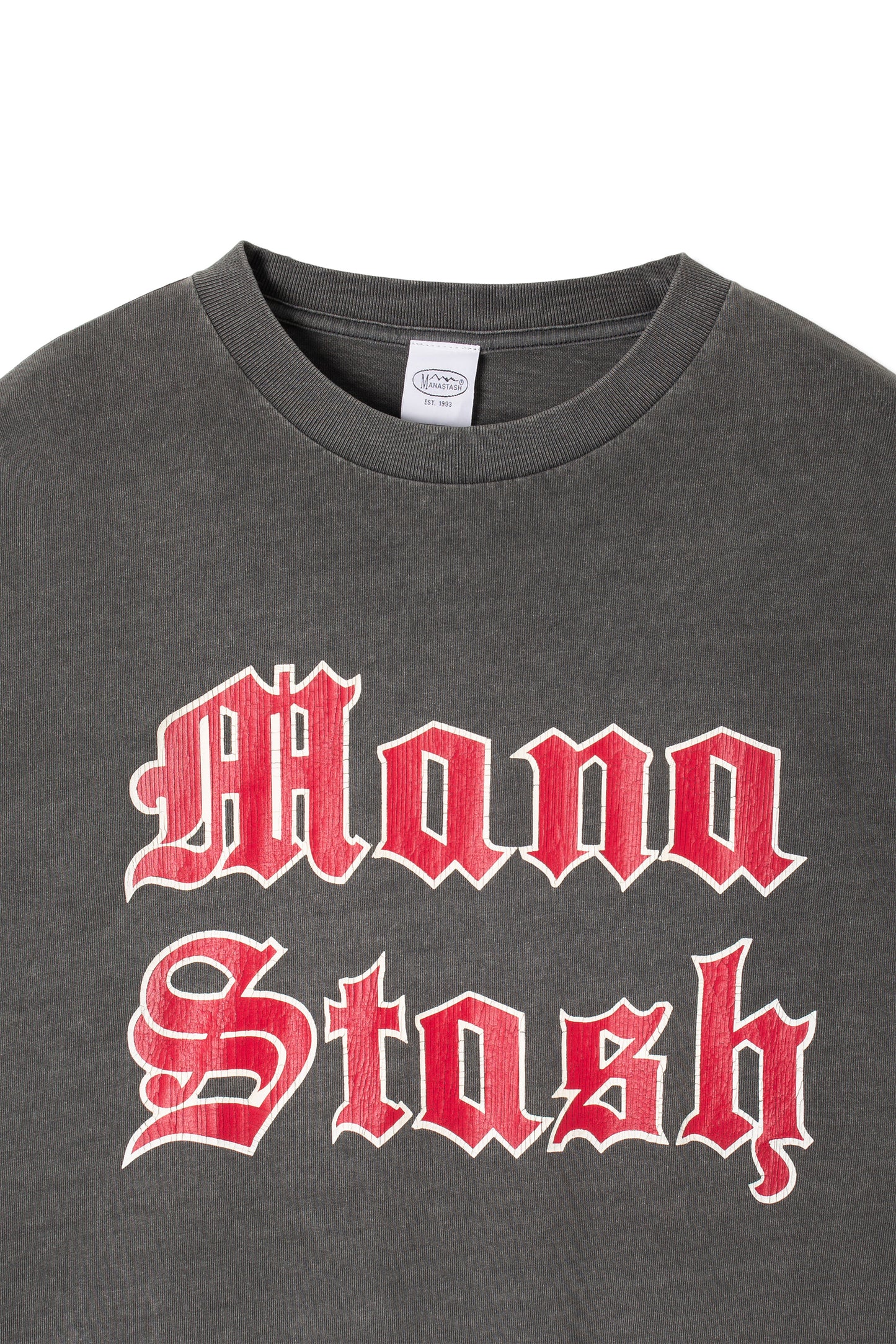 Pumice L/C Tee Old English (Black)