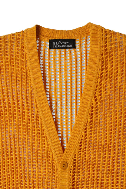 Mesh Kurtigan (Yellow)