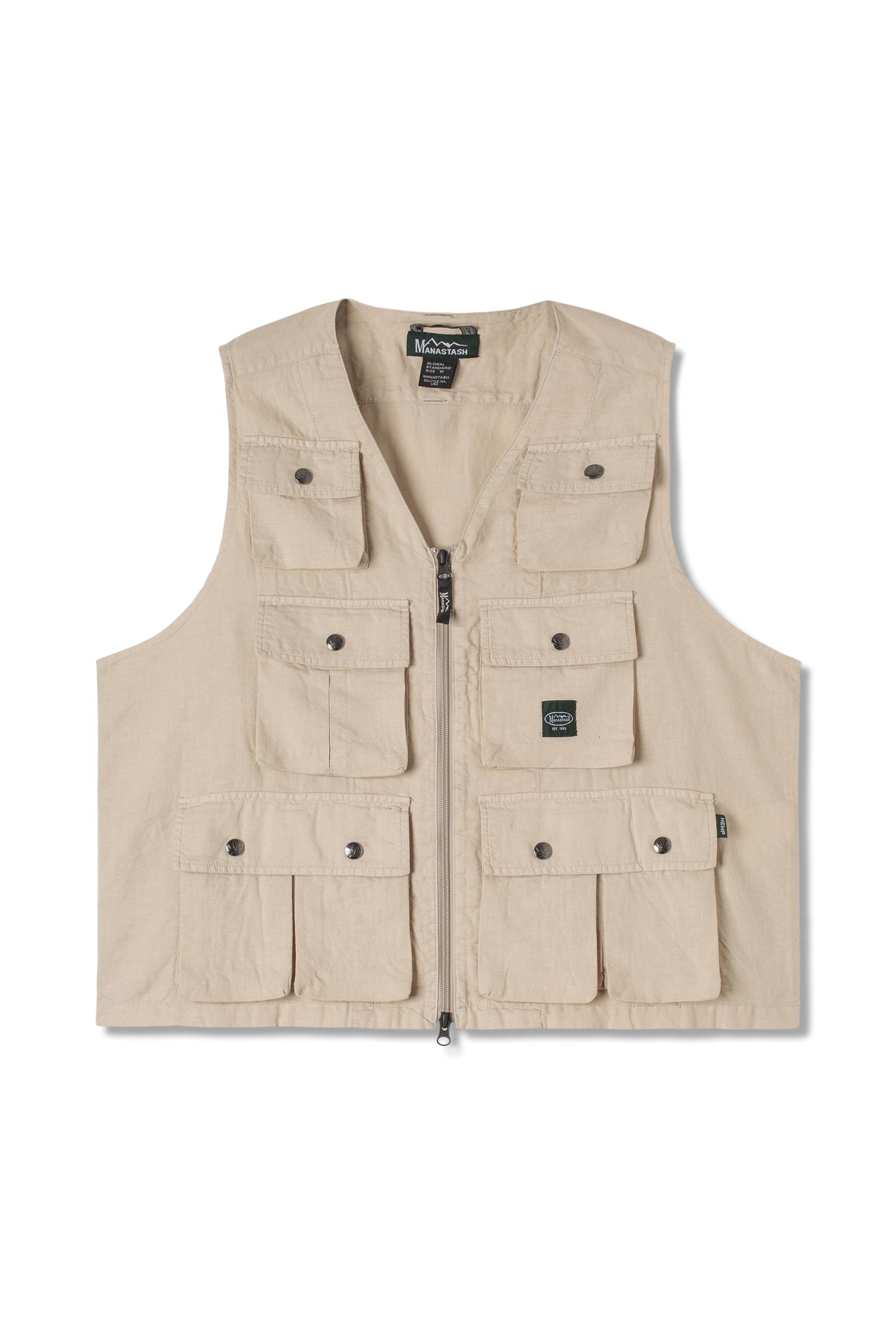 Hemp Pop Vest (Sand)