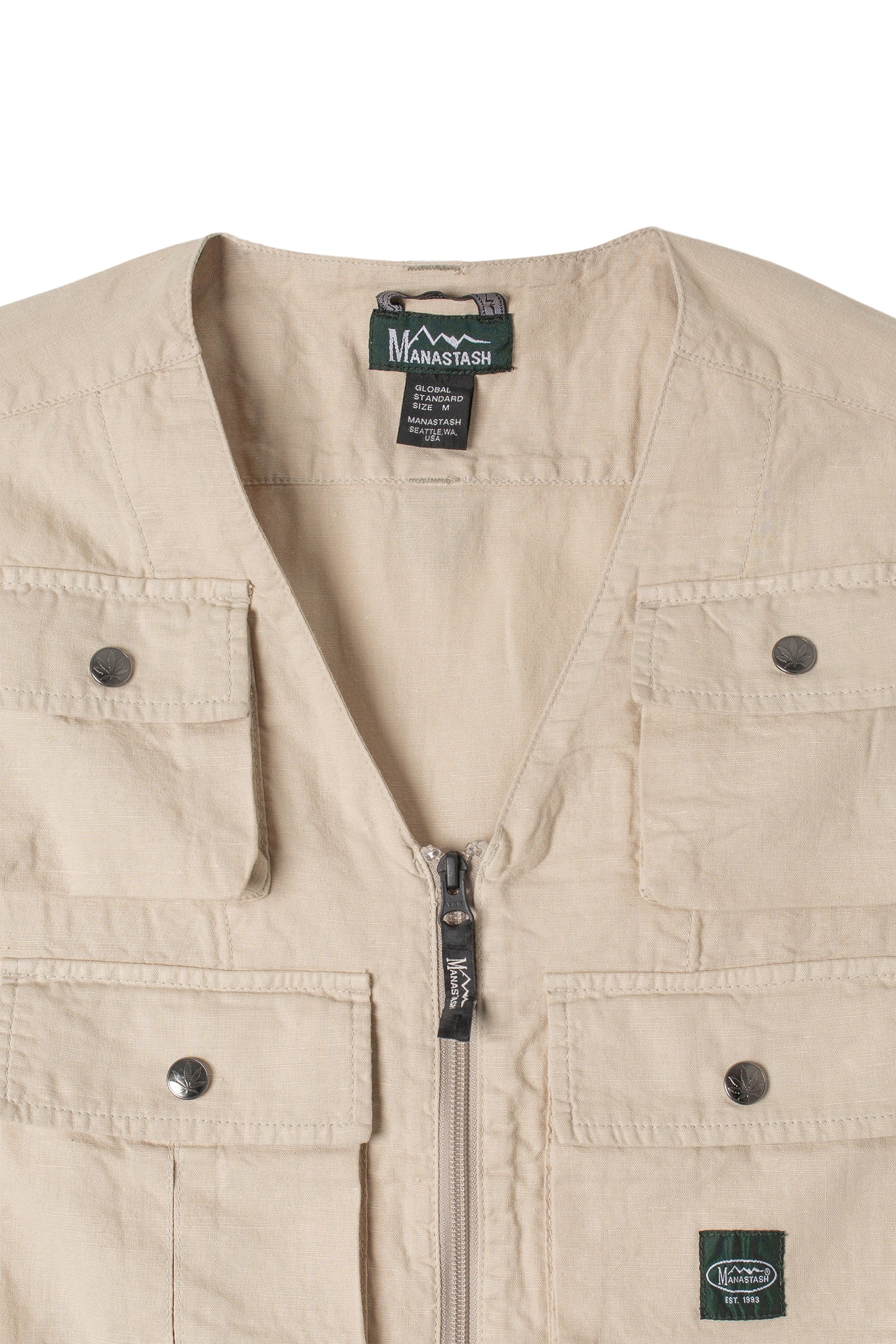 Hemp Pop Vest (Sand)