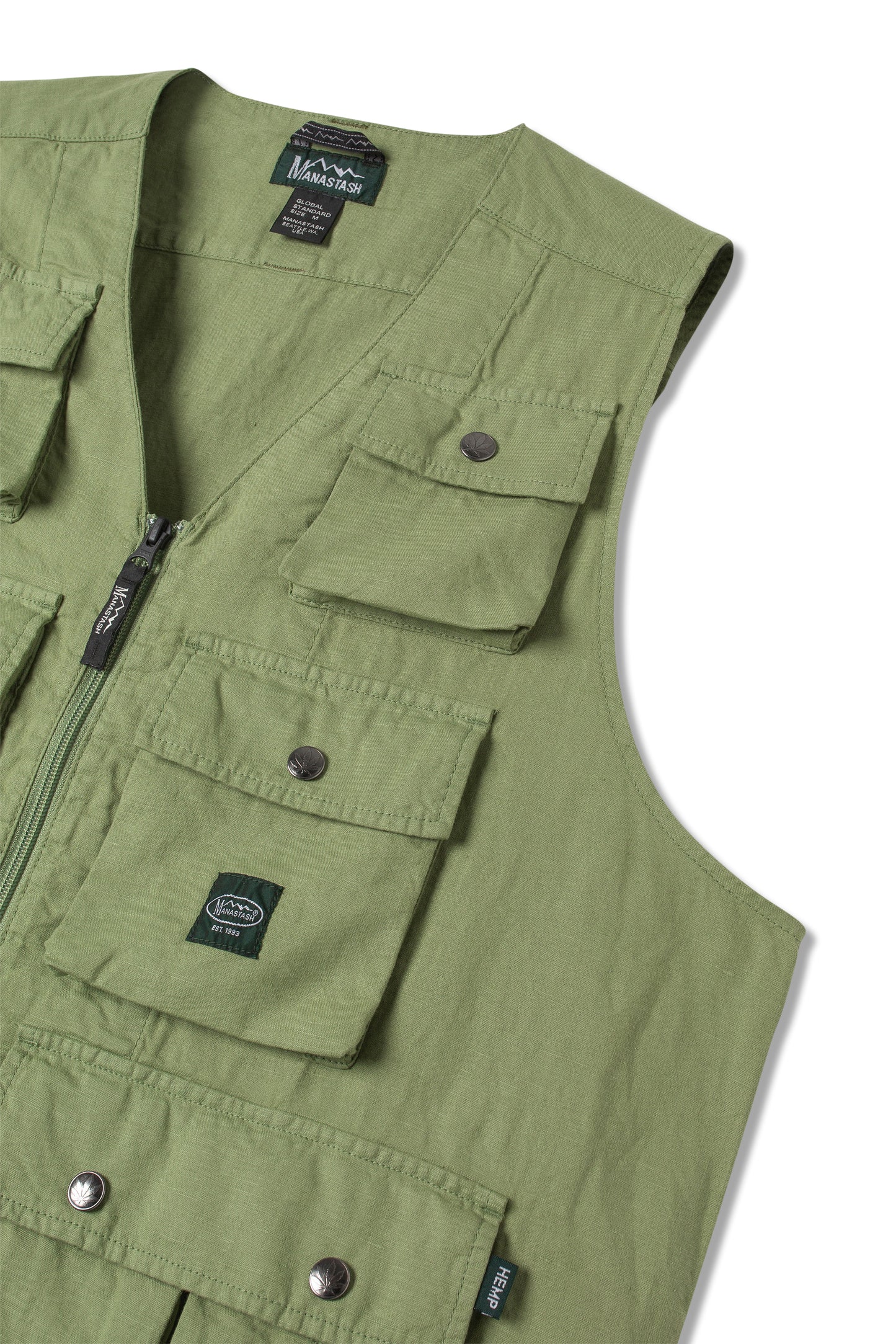 Hemp Pop Vest (Sage)