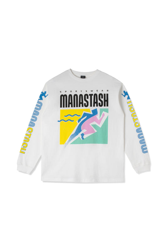 Re:Ctn L/S Tee T&F (White)