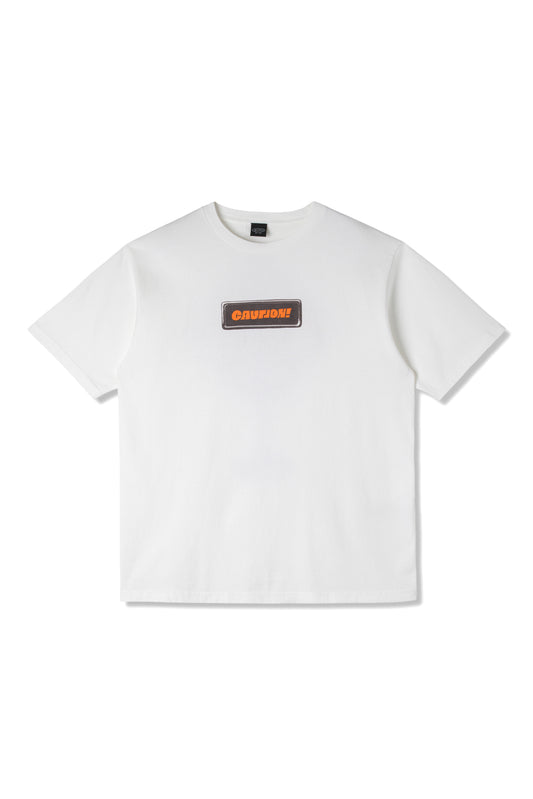Pumice Tee Caution! (White)