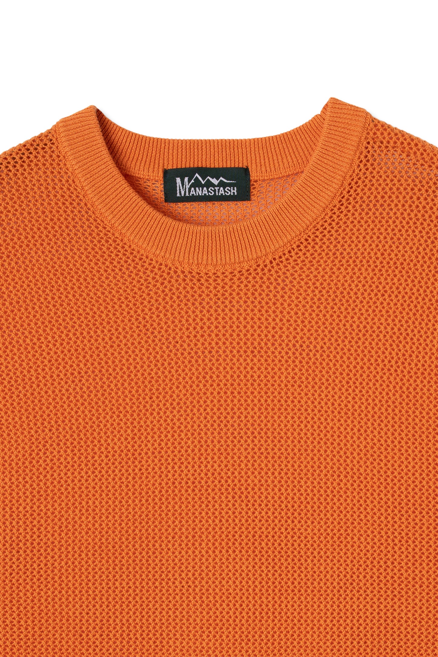 Hemp Mesh Sweater (Orange)