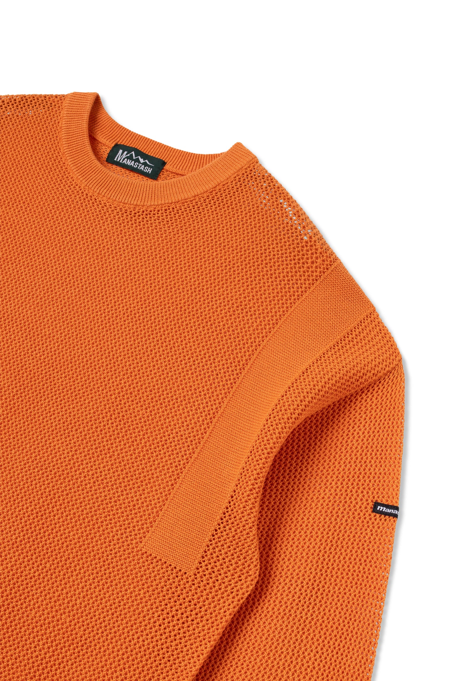 Hemp Mesh Sweater (Orange)