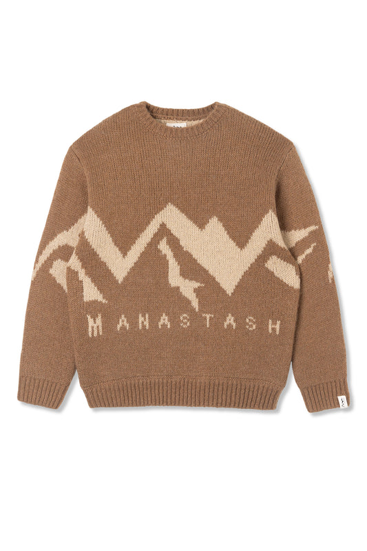 Manastash Logo Sweater (Brown)