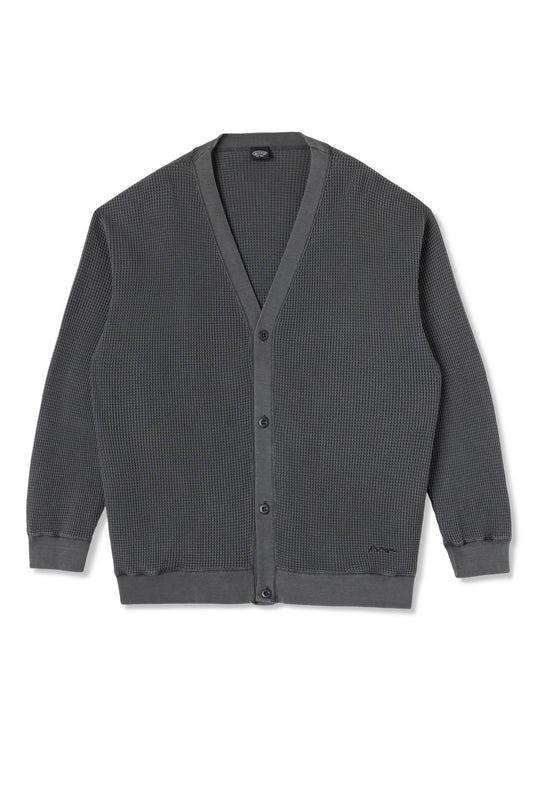 Heavy Snug Thermal Cardigan (Black)