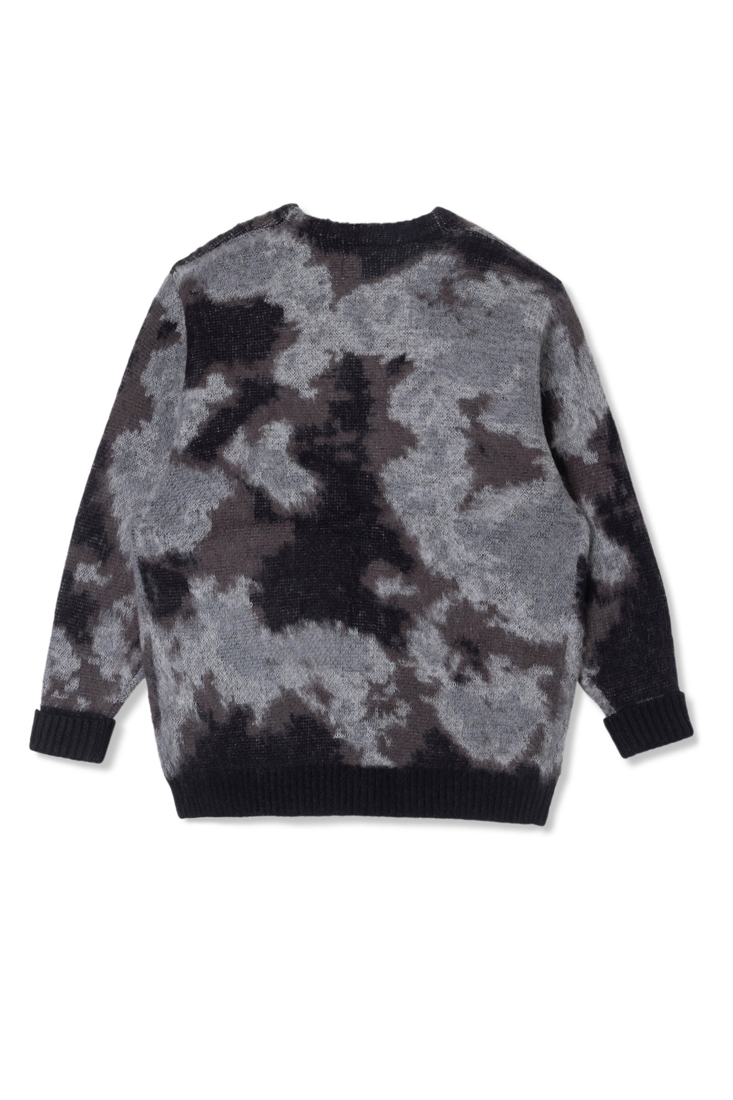 Blurry Jaquard Cardigan (Black)