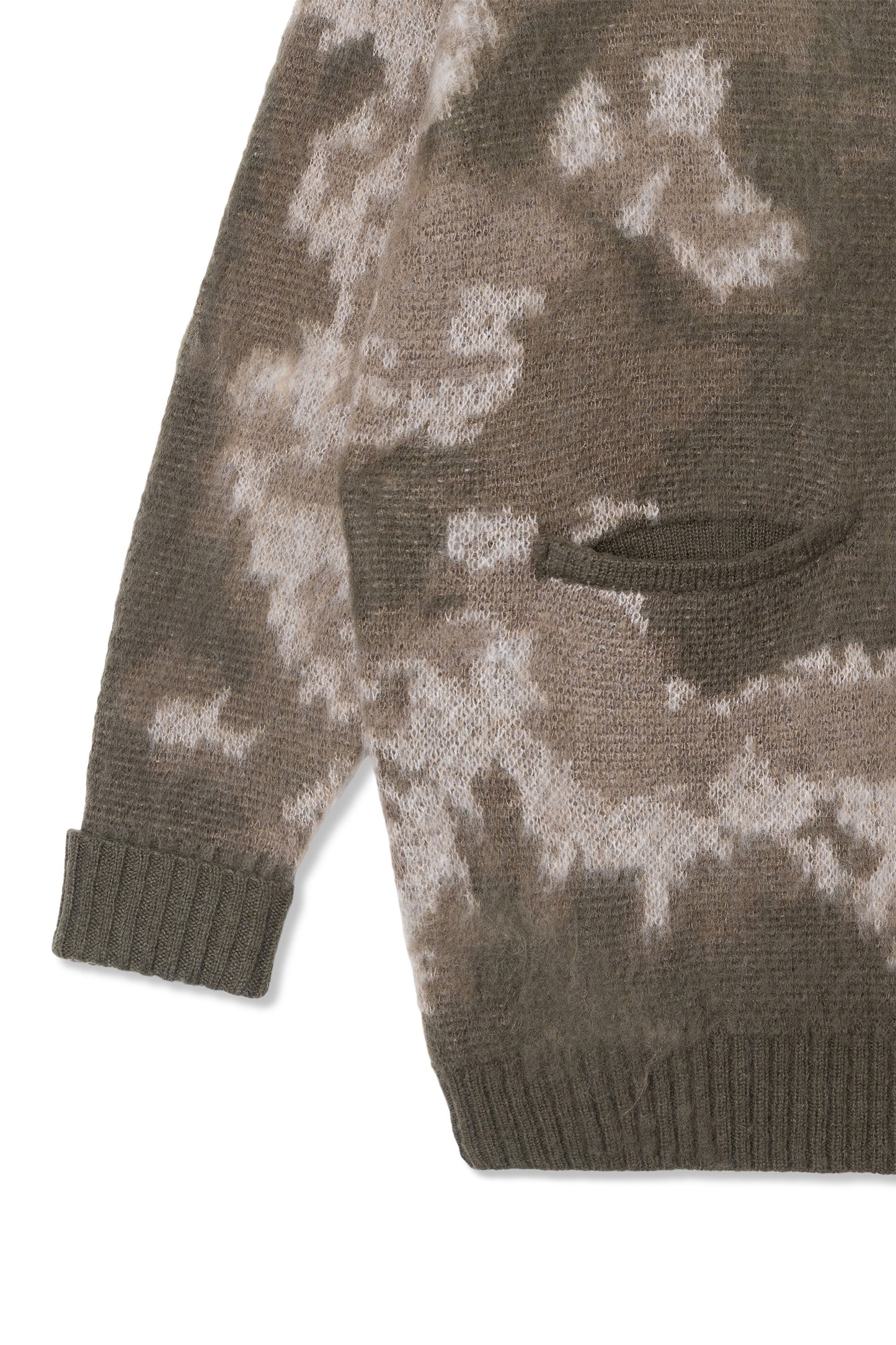 Blurry Jaquard Cardigan (Grey)