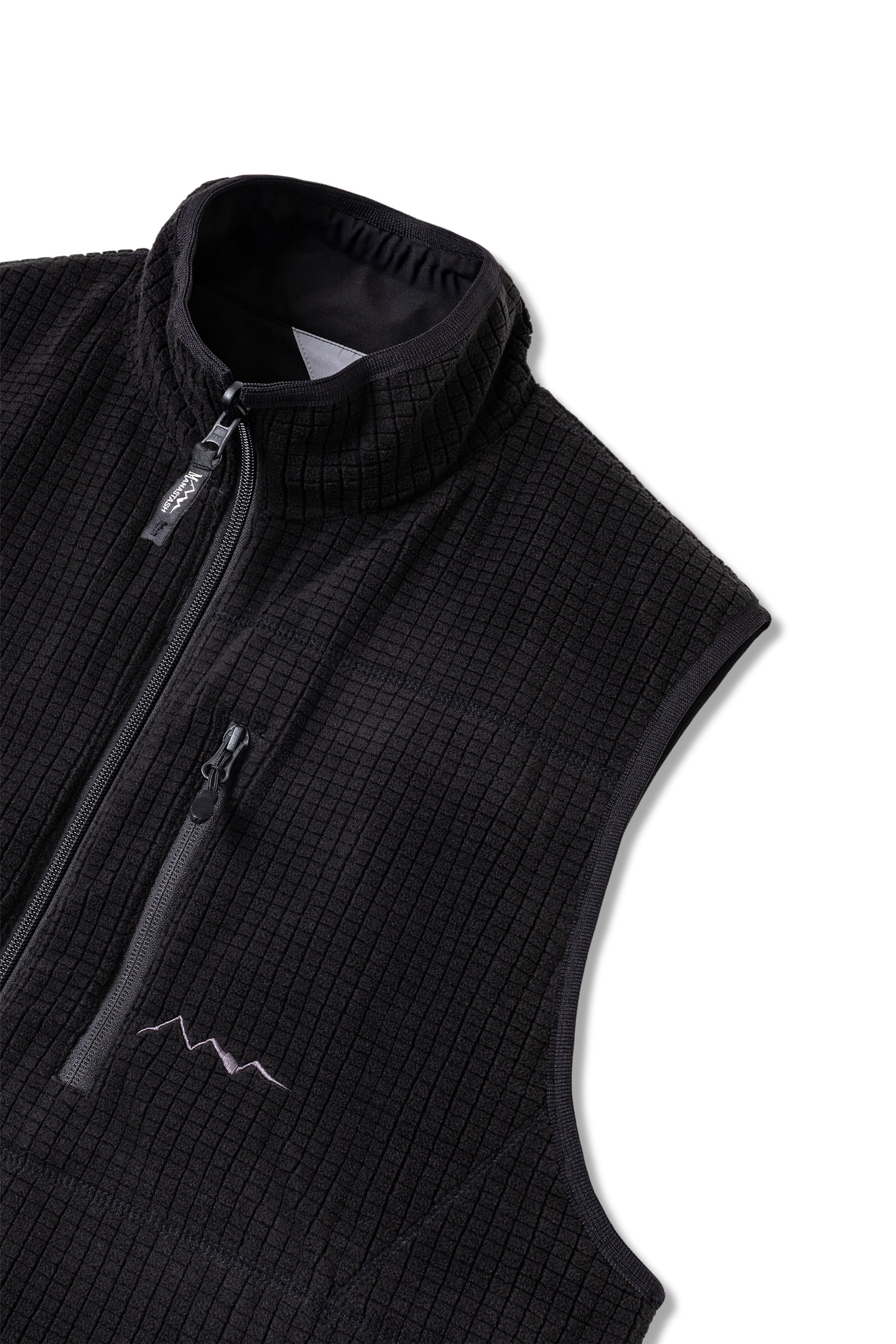 Grid Fleece Vest (Black) – Manastash Europe