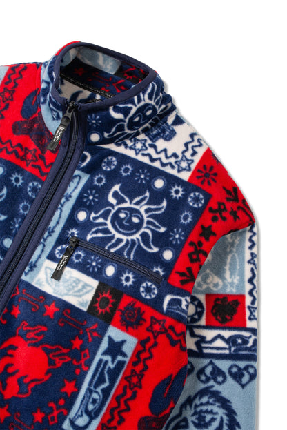 Bandana Fleece Jacket (Navy)