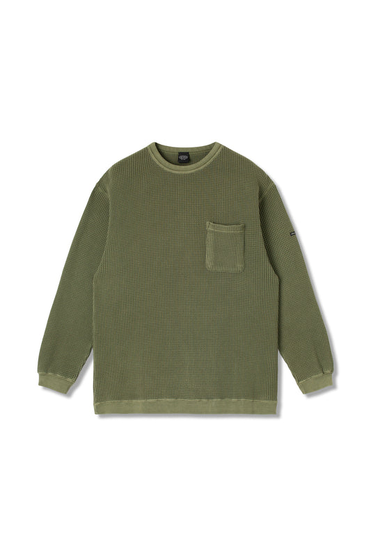 Heavy Snug Thermal Long Sleeve Tee (Olive)