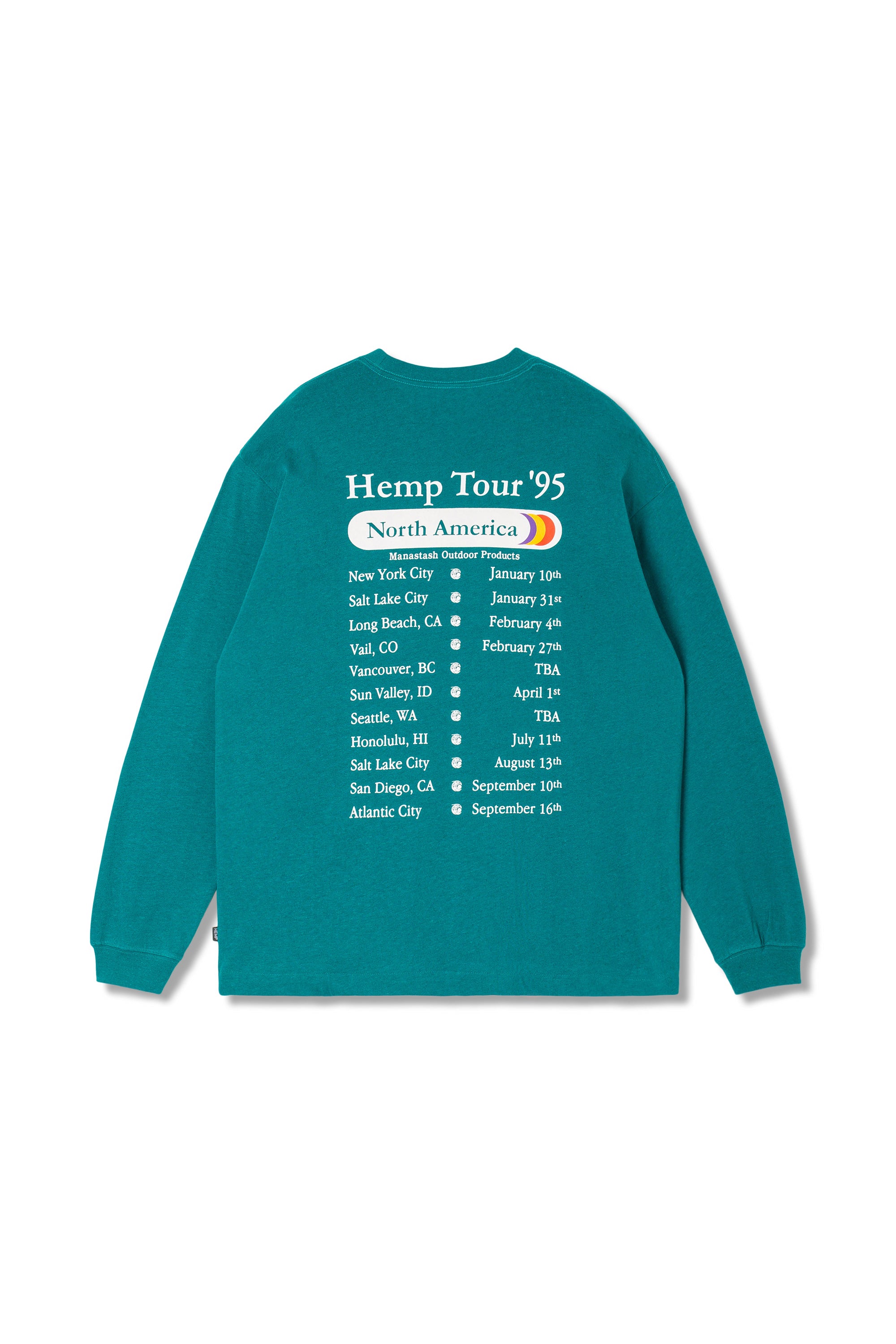 Hemp L/S Tee Hemp Tour (Ever Green) – Manastash Europe