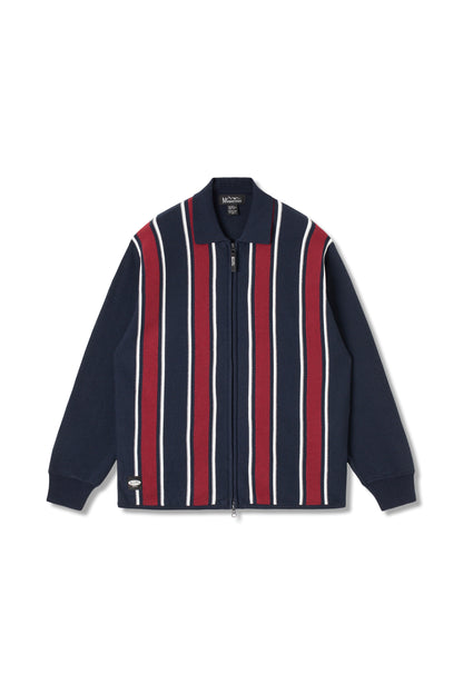 Mca Stripe Zip Knit (Navy)