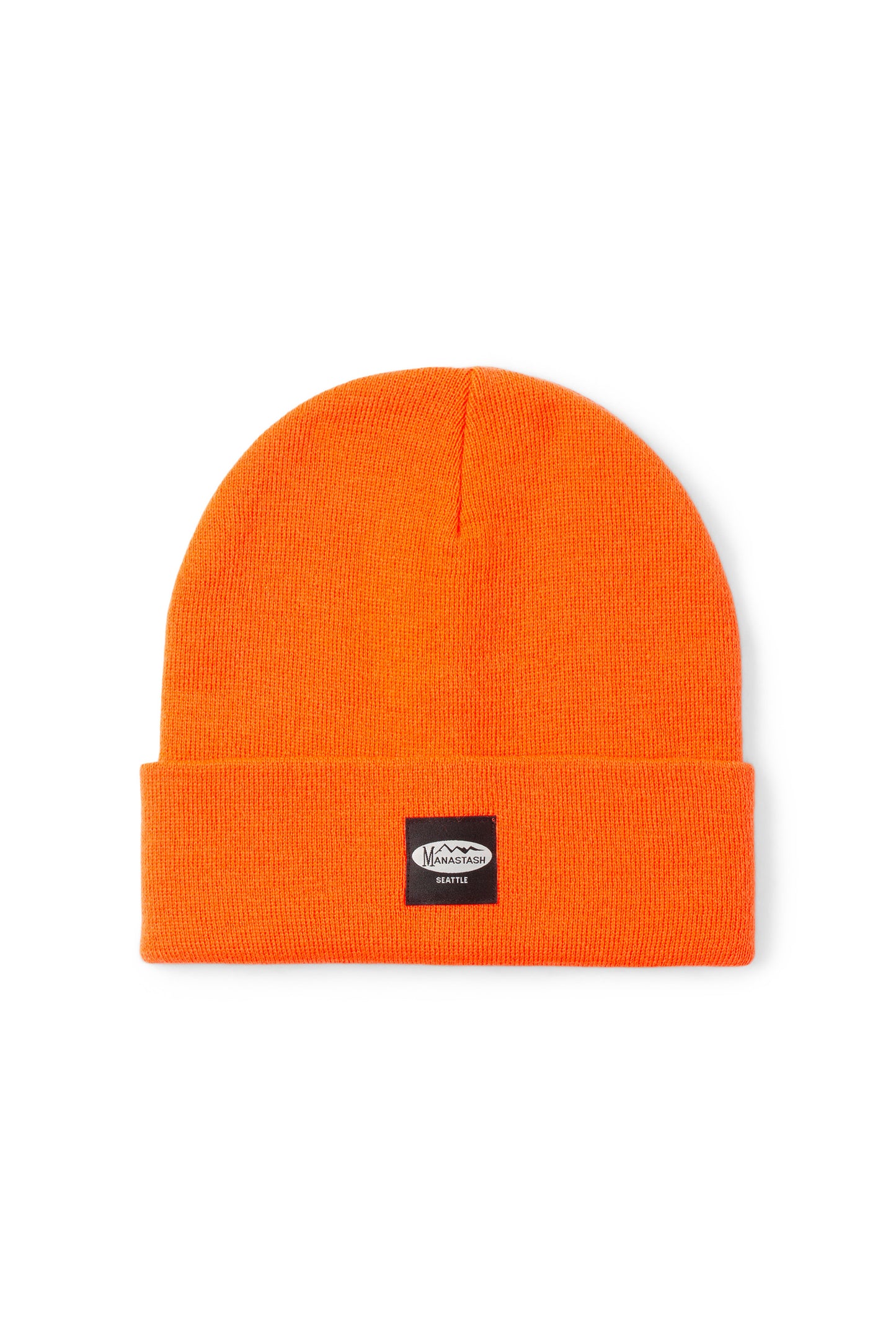 Patched Beanie (Orange)