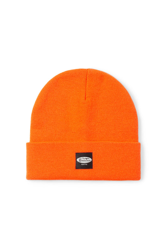 Patched Beanie (Orange)