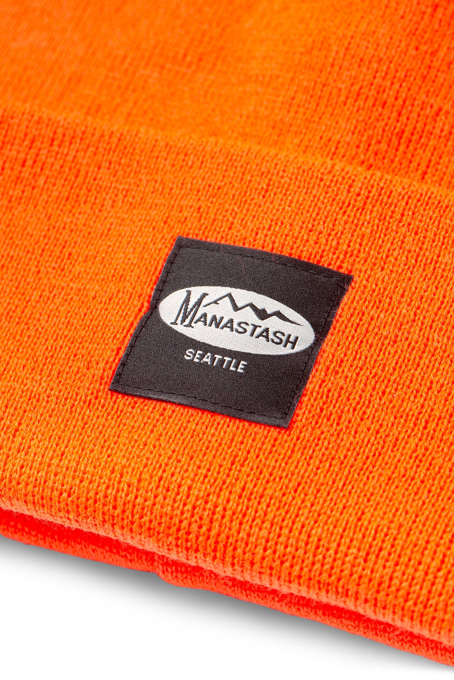 Patched Beanie (Orange)