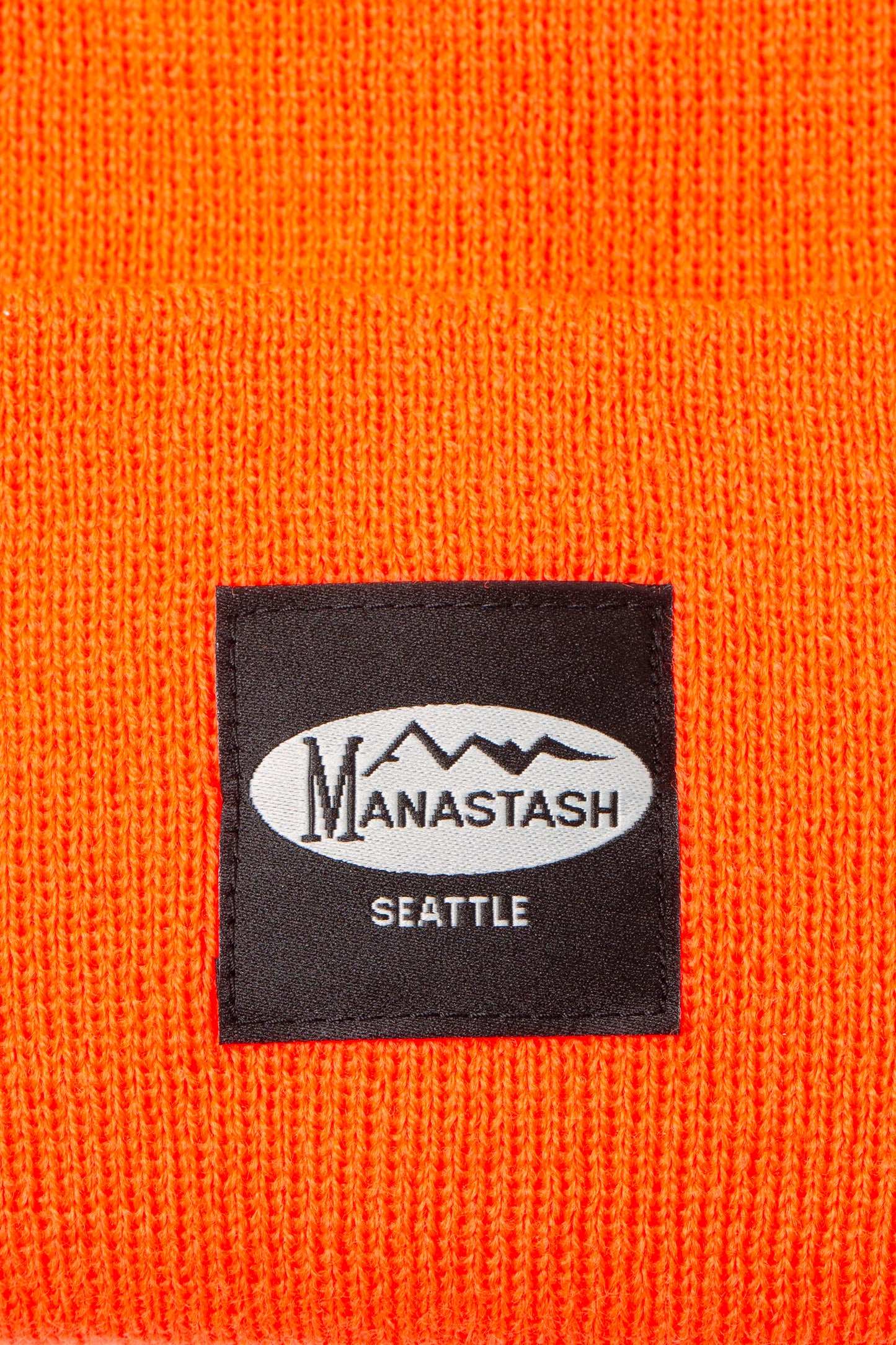 Patched Beanie (Orange)