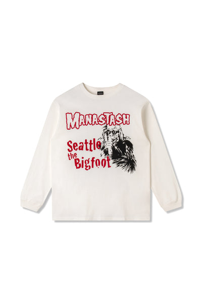 MANASTASH／マナスタッシュ／PUMICE L／S TEE BIG FOOT Manastash Pumice Big Foot LS Tee - Black