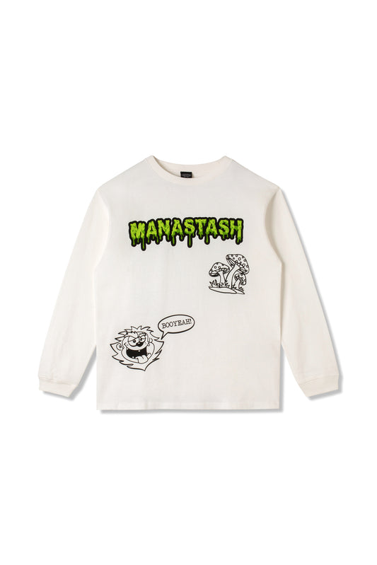 Pumice Long Sleeve Tee Mushroom (White)