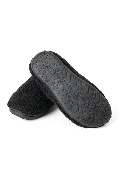 Subu X Manastash Boa Fleece Sliders (Black)