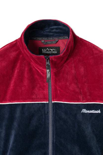 Velvet Track Jacket (Navy)