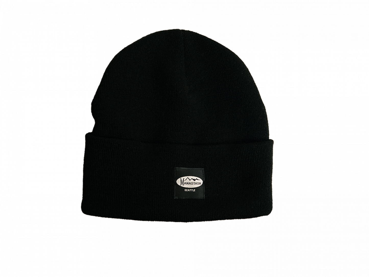 Patched Beanie (Black)