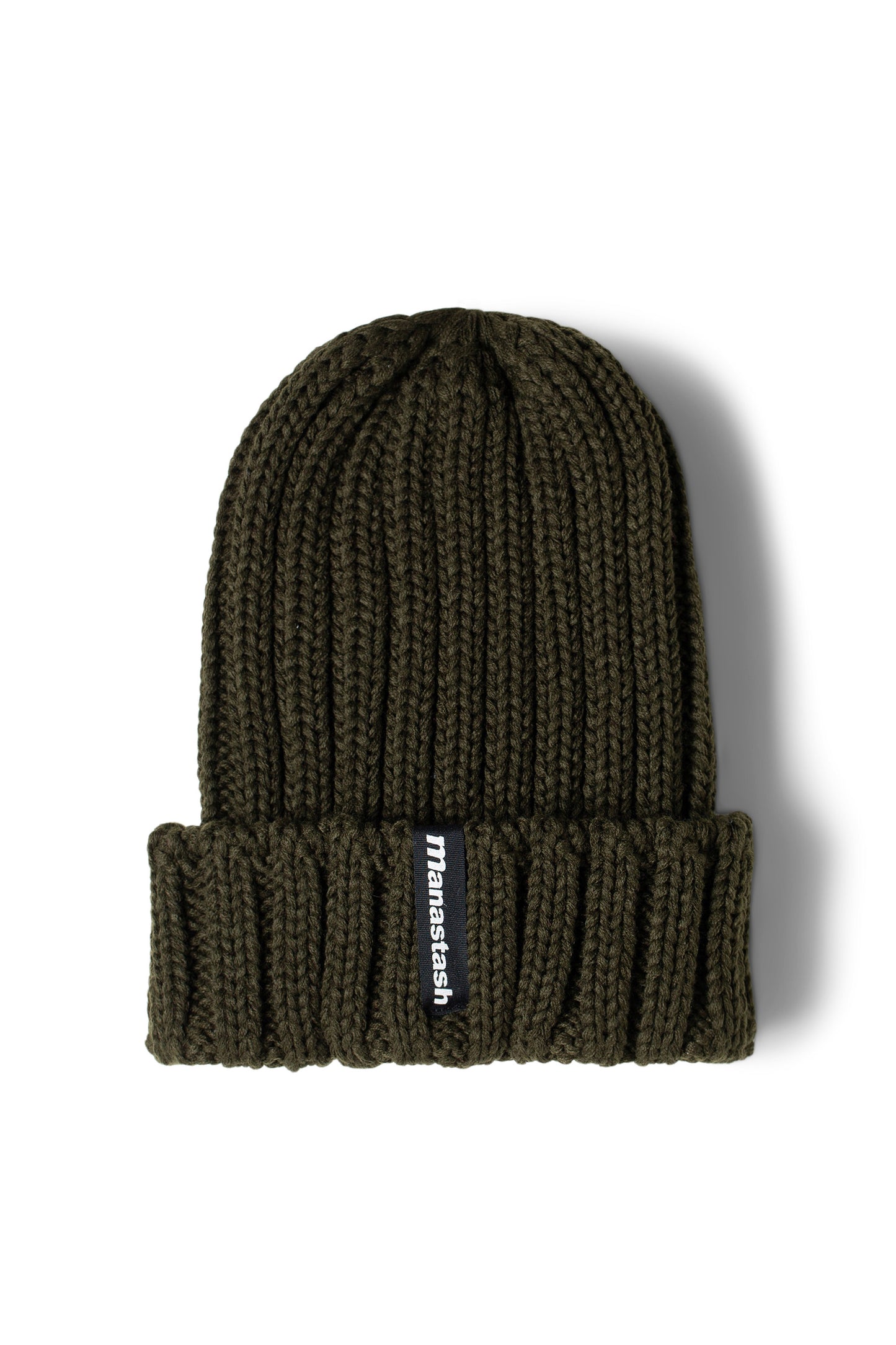 Manastash 90s Logo Beanie II (Dark Olive)