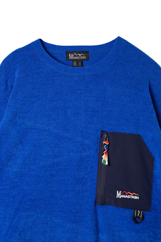 Mole Knit Crew (Blue)